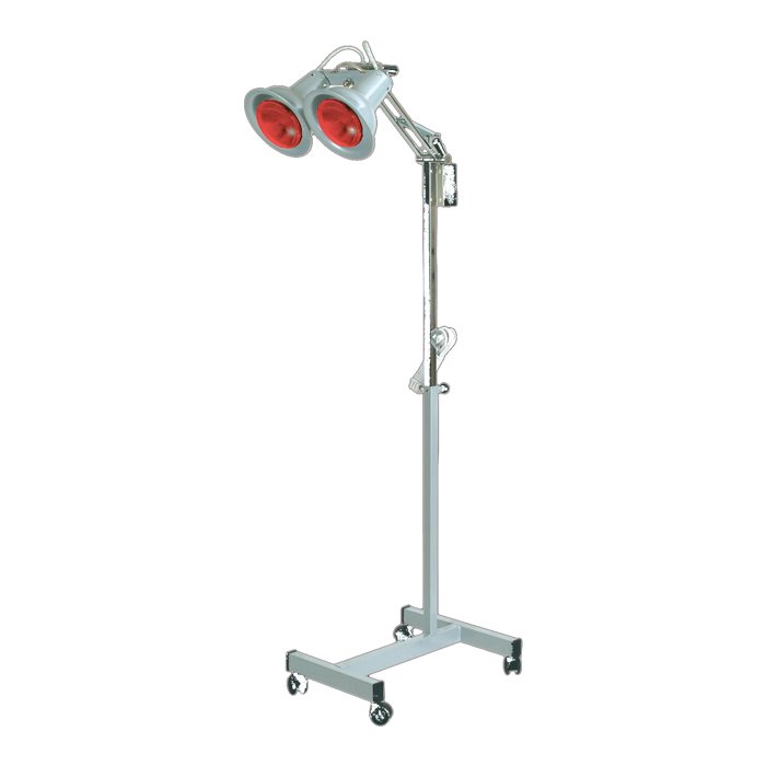 Fizik Tedavi Infrared Lambalı Isıtıcı Standı 2 Bölmeli 2 Lambalı