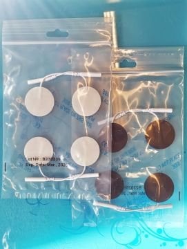 Yuvarlak Tens Elektrot Pedi 3.2 cm, Pakette 4 adet