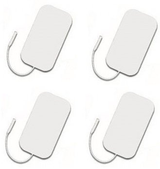 5 x 9 cm Kablolu Tens Elektrot Pedi, Pakette 4 Adet