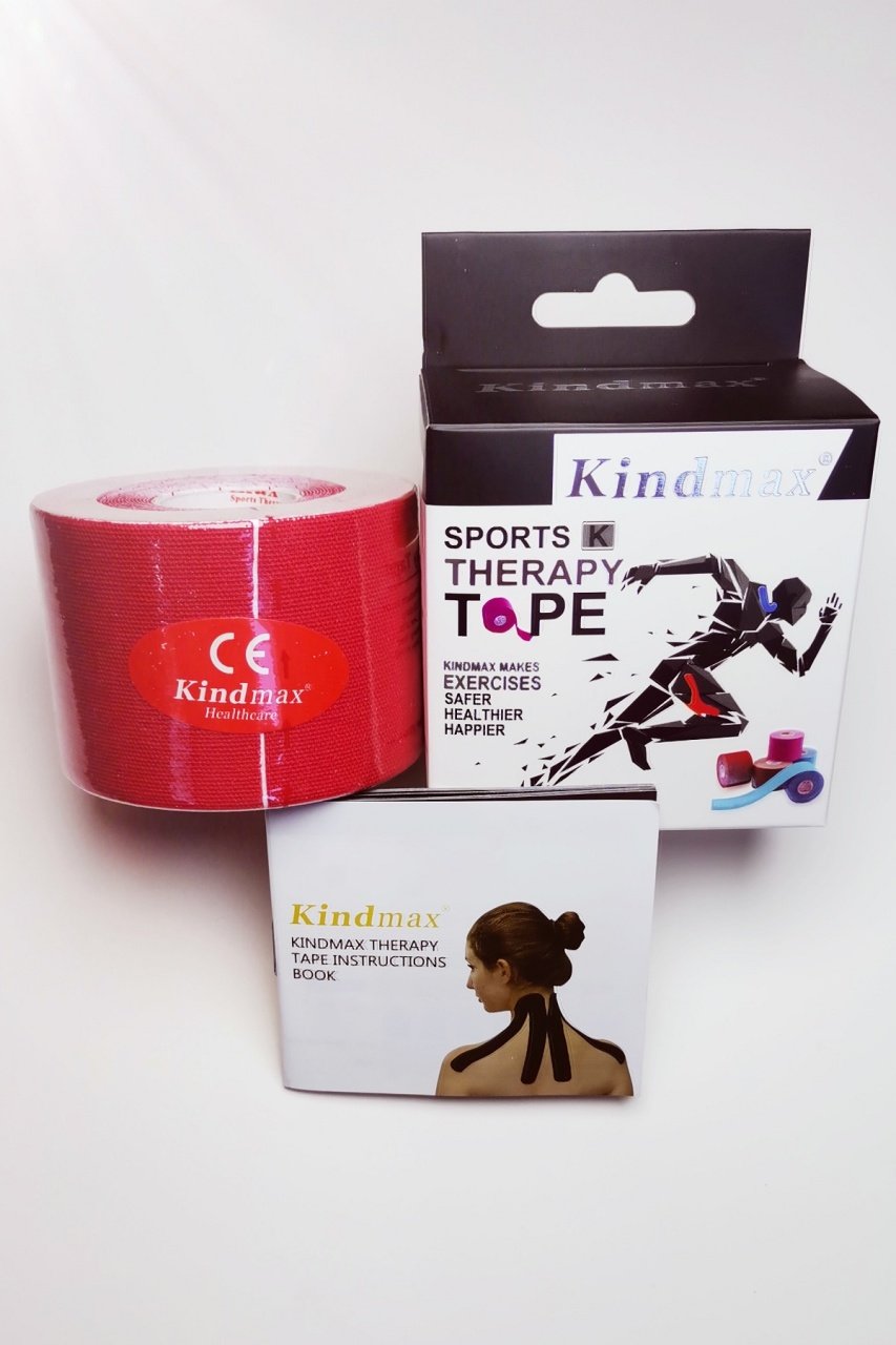Kindmax Kinesiology Bandı Kinesiotape Ağrı Bandı Kırmızı