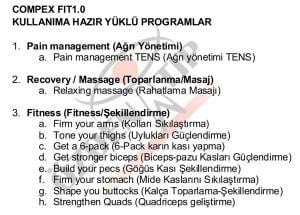 Compex Fit1.0 Kas Stimülatörü