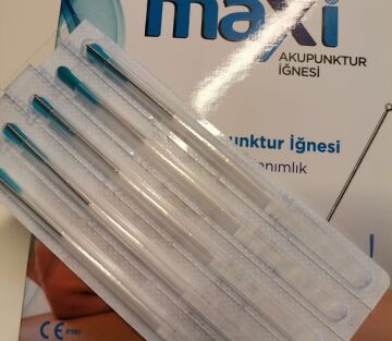 Maxi Çelik Akupunktur İğnesi Kuru İğneleme İğnesi 200lük kutuda
