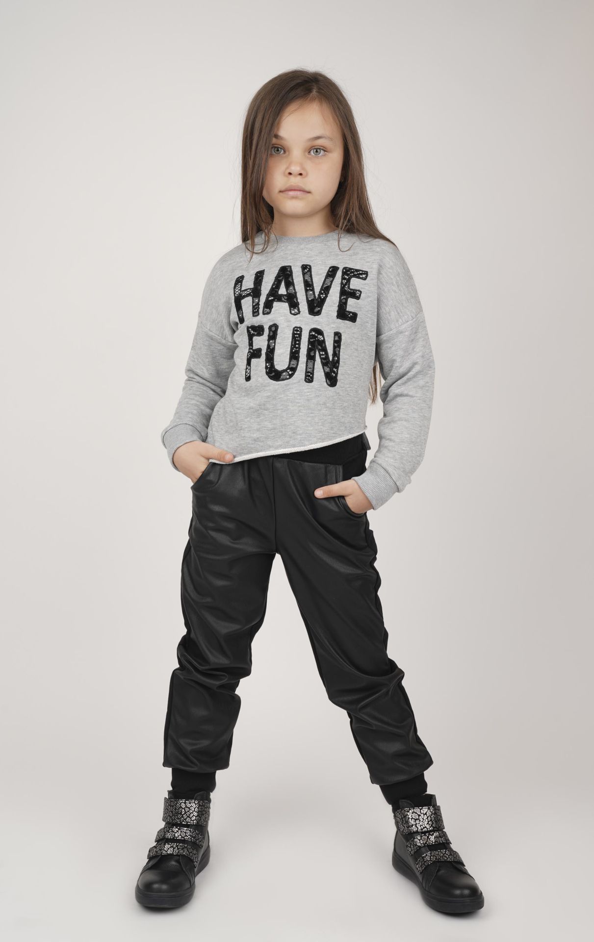 KIZ ÇOCUK ASİMETRİK SWEATSHIRT