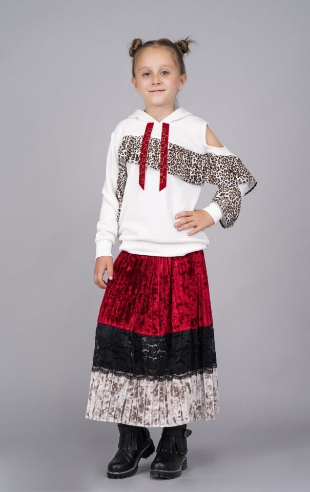 KIZ ÇOCUK KADİFE ETEK