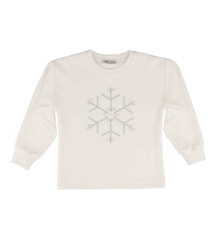 KIZ ÇOCUK KARTANESİ BASKILI SWEATSHIRT
