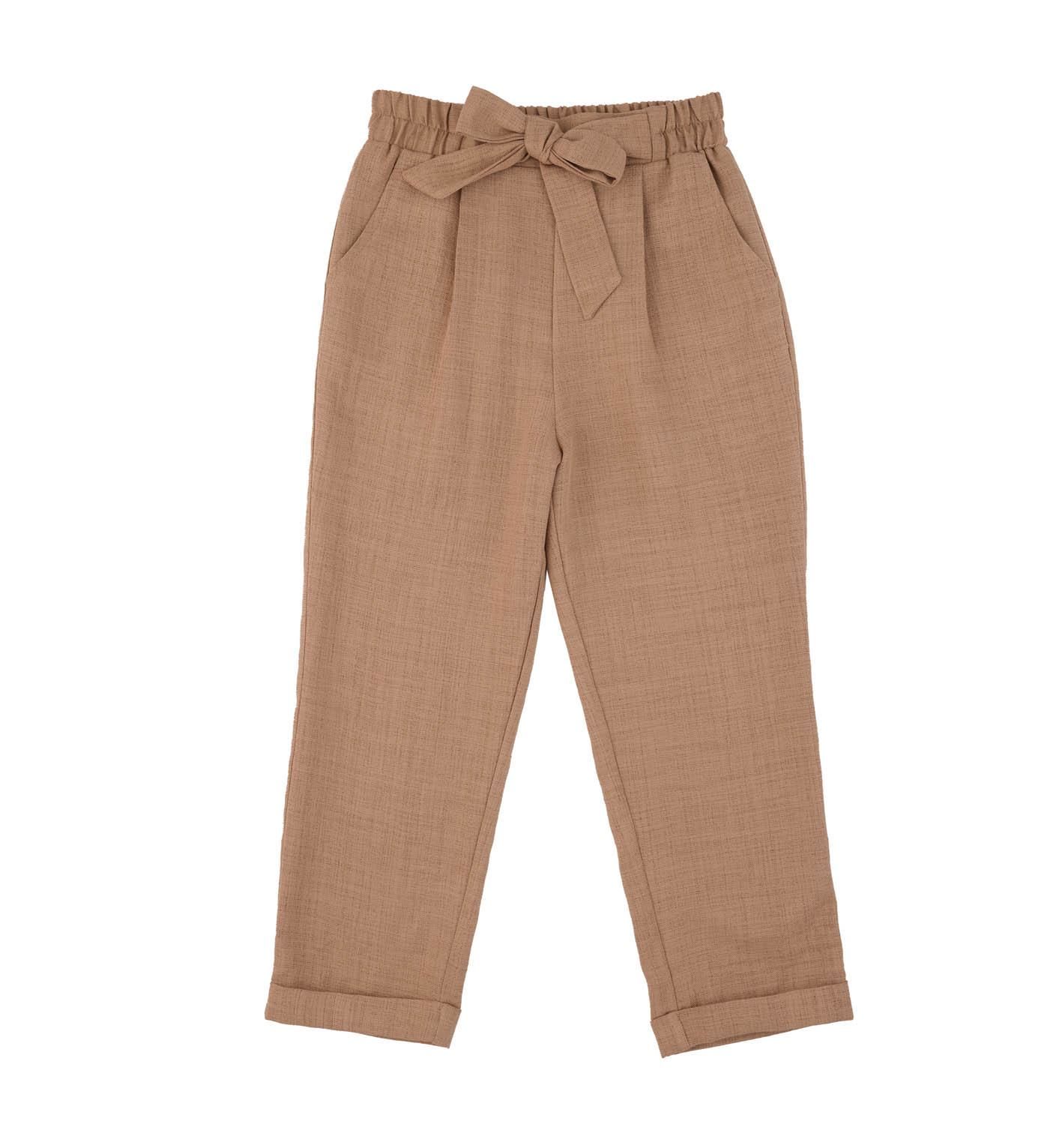 KIZ ÇOCUK BELİ BAĞLAMALI PANTOLON
