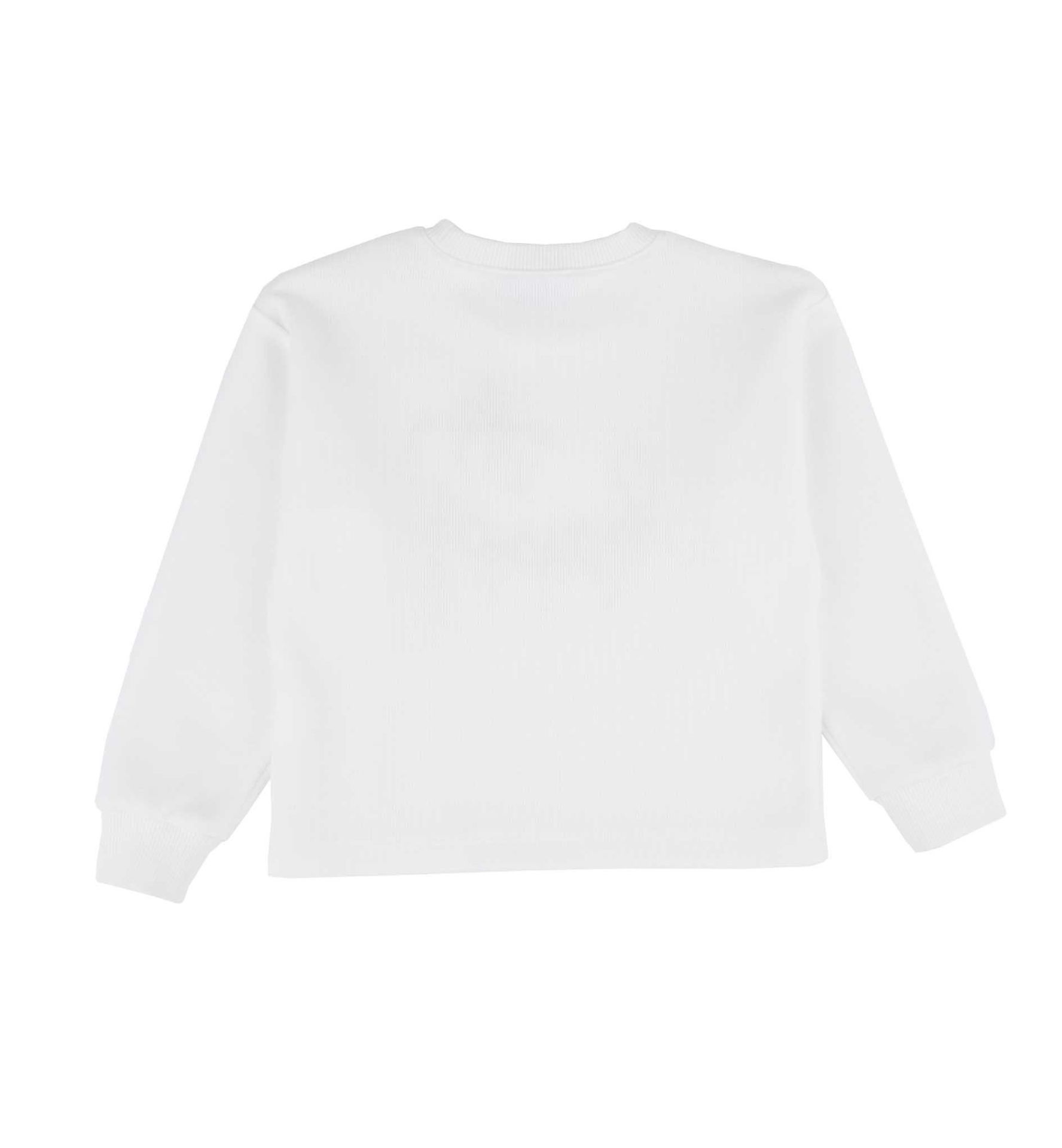 KIZ ÇOCUK YAZI İŞLEMELİ SWEATSHIRT