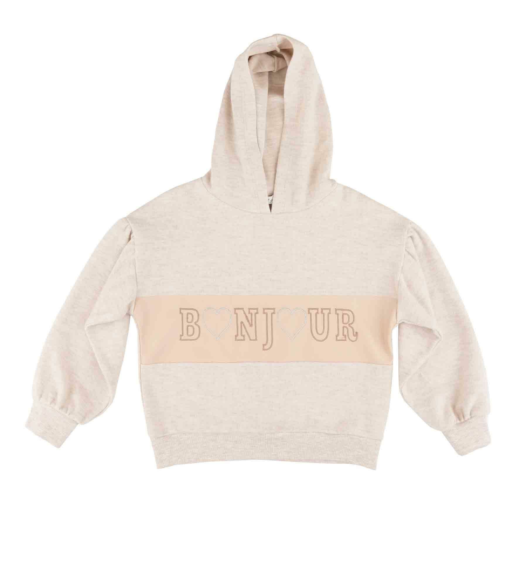 KIZ ÇOCUK KAPÜŞONLU SWEATSHIRT
