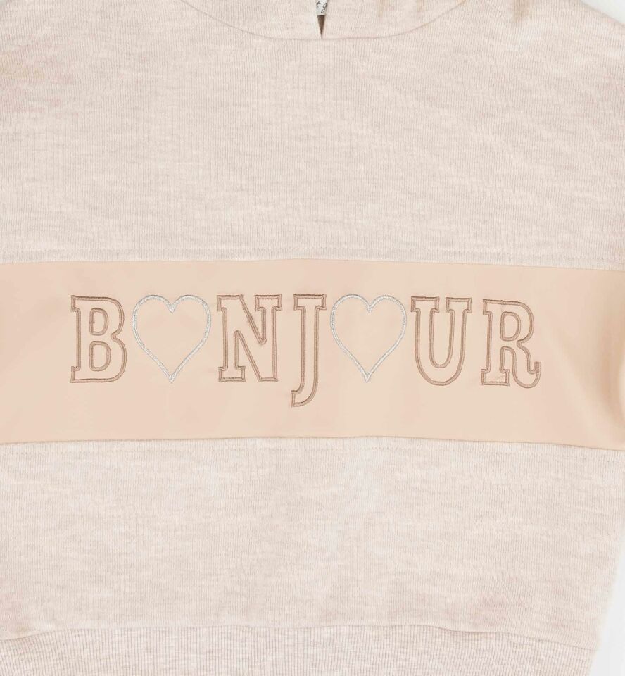 KIZ ÇOCUK KAPÜŞONLU SWEATSHIRT