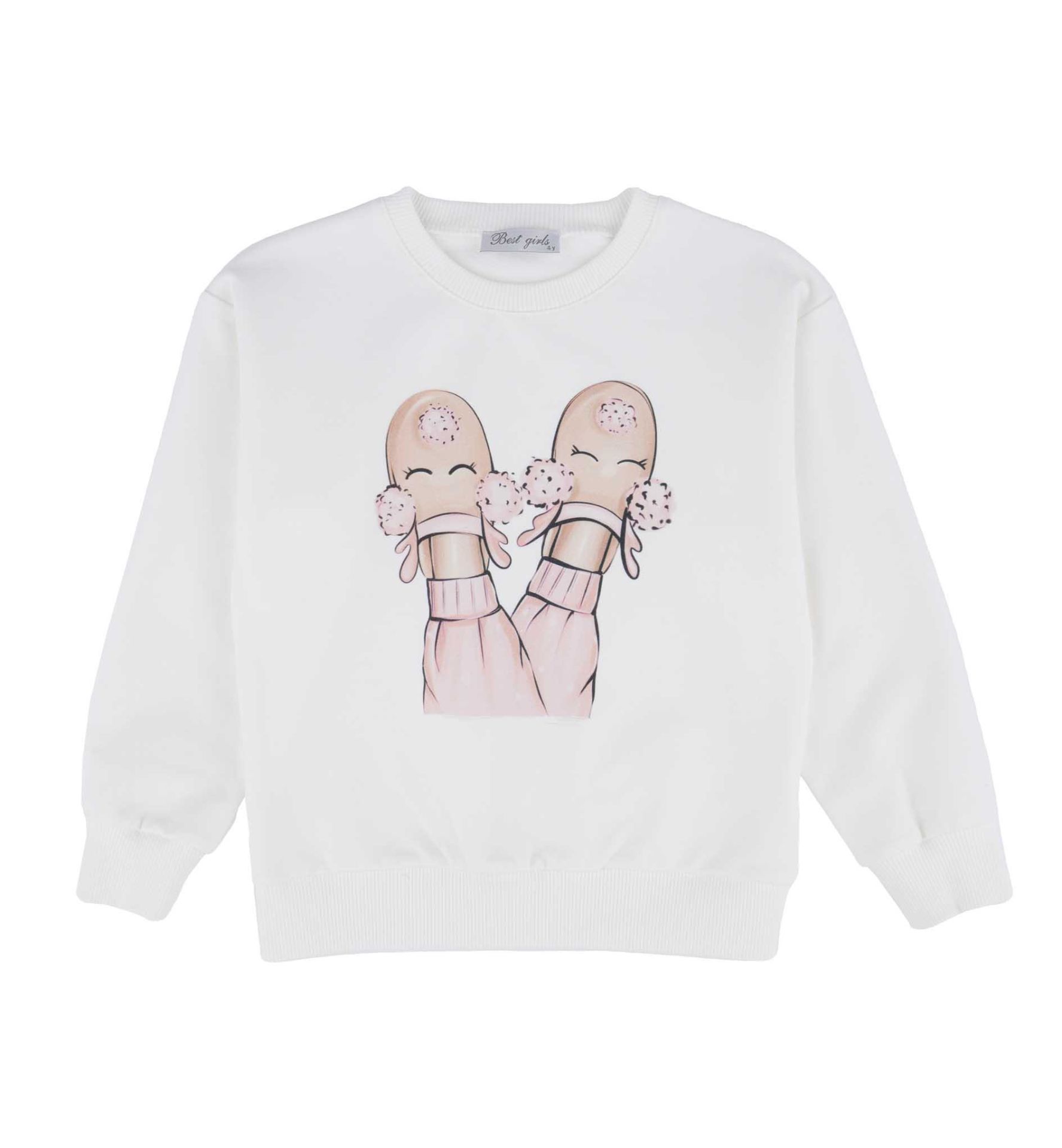 KIZ ÇOCUK BASKILI SWEATSHIRT