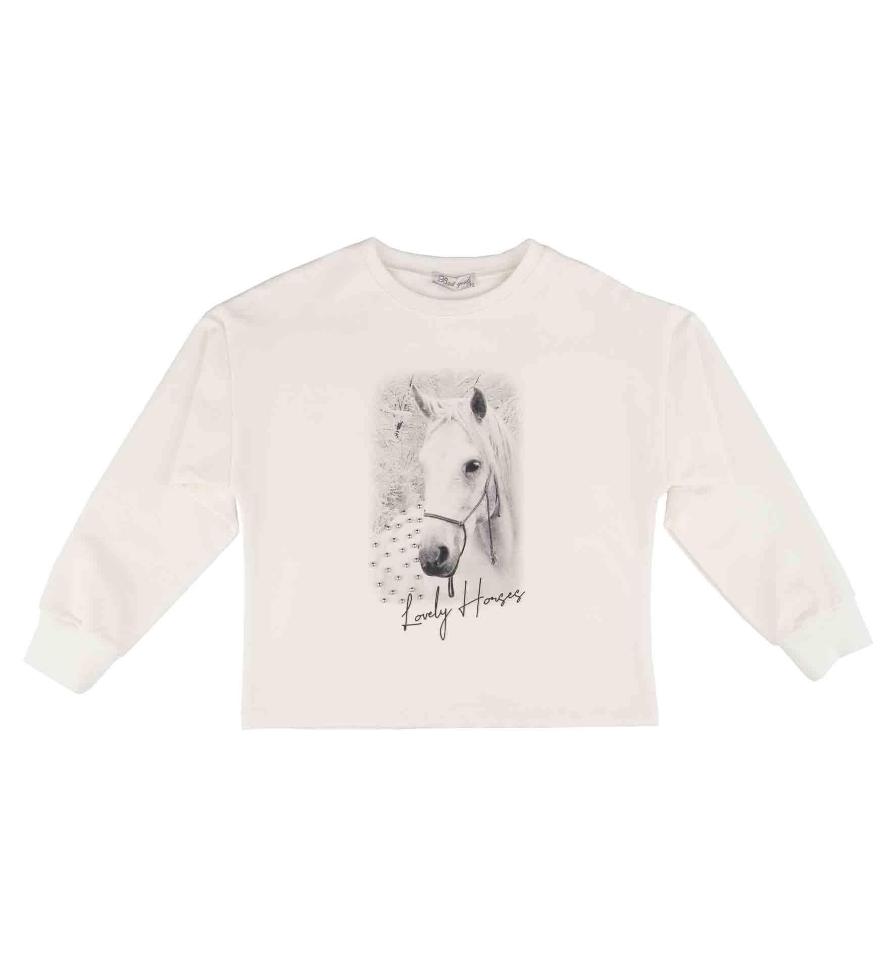 KIZ ÇOCUK BASKILI SWEATSHIRT