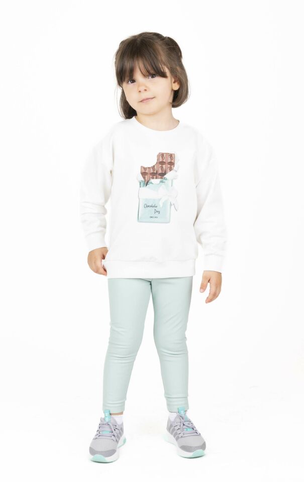 KIZ ÇOCUK BASKILI SWEATSHIRT