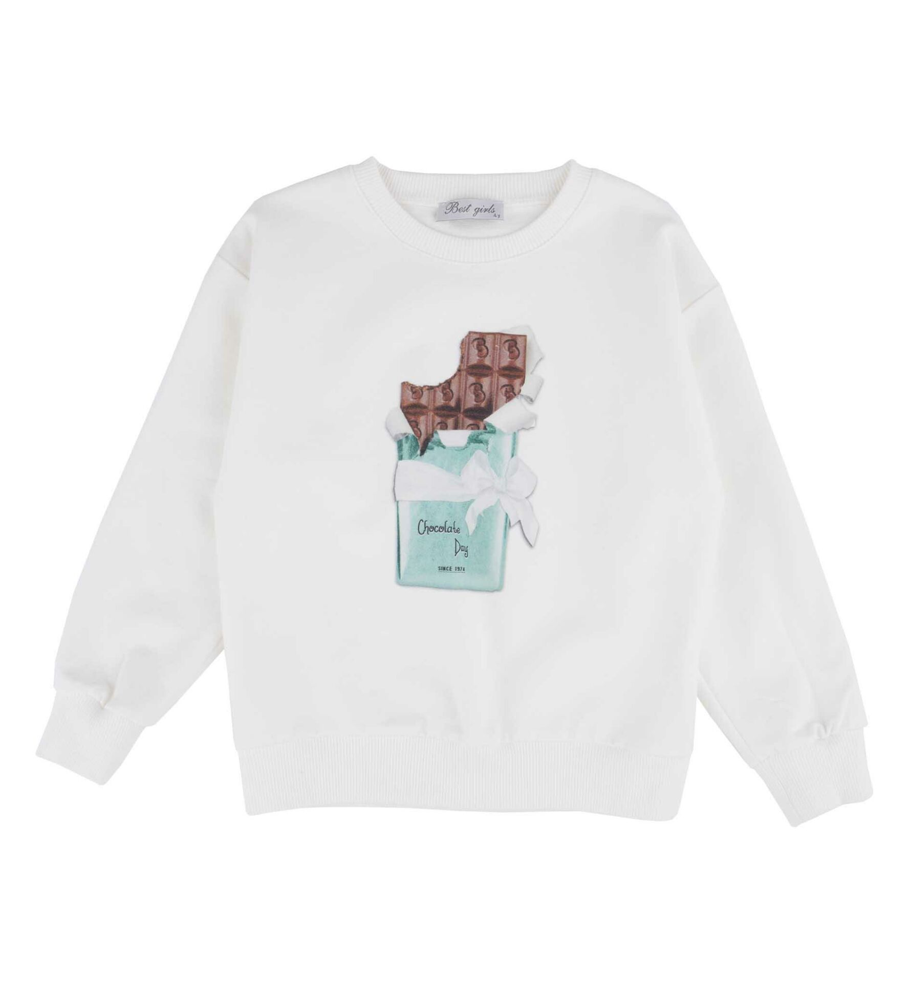 KIZ ÇOCUK BASKILI SWEATSHIRT
