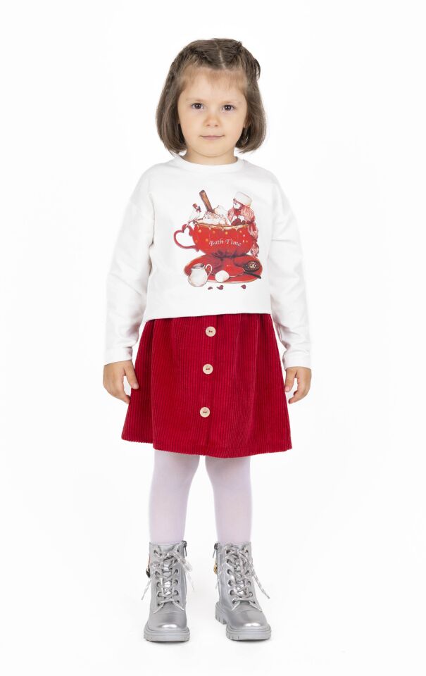 KIZ ÇOCUK BASKILI SWEATSHIRT