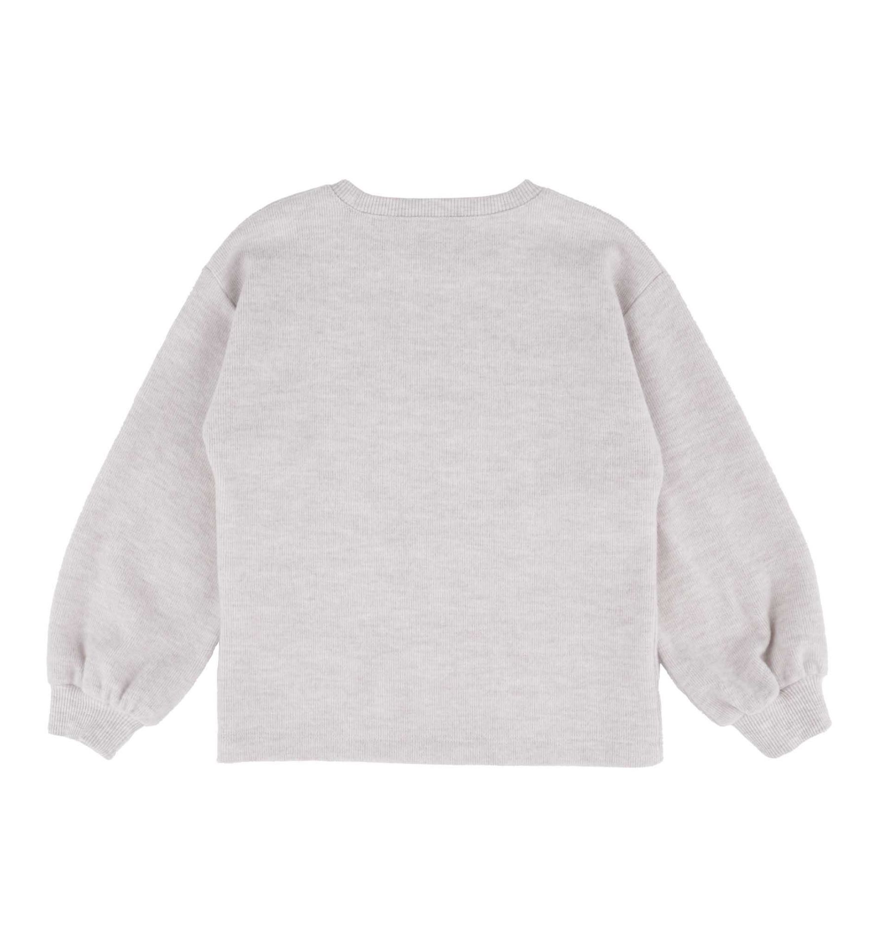 KIZ ÇOCUK İŞLEMELİ SWEATSHIRT