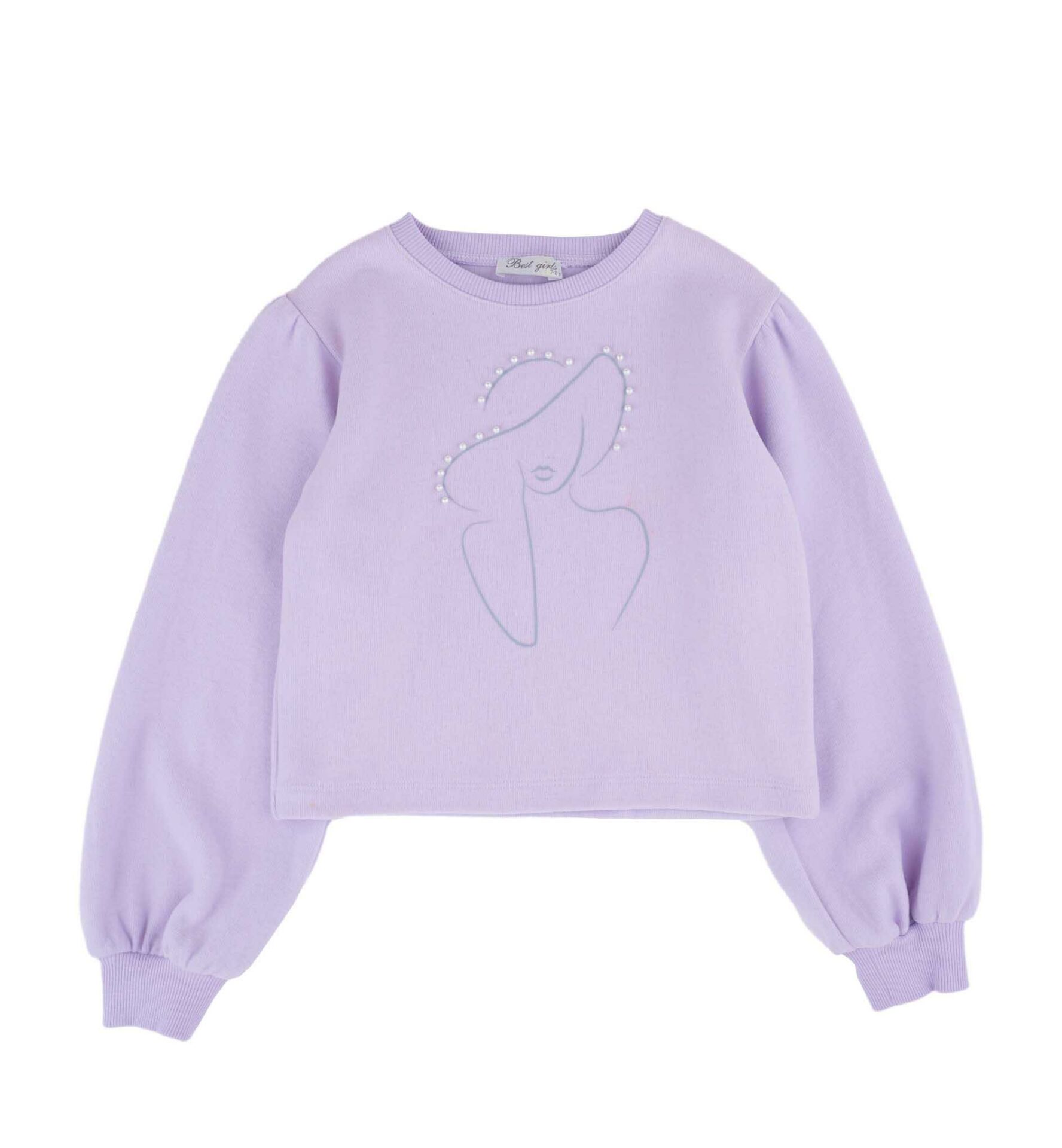 KIZ ÇOCUK BASKILI SWEATSHIRT