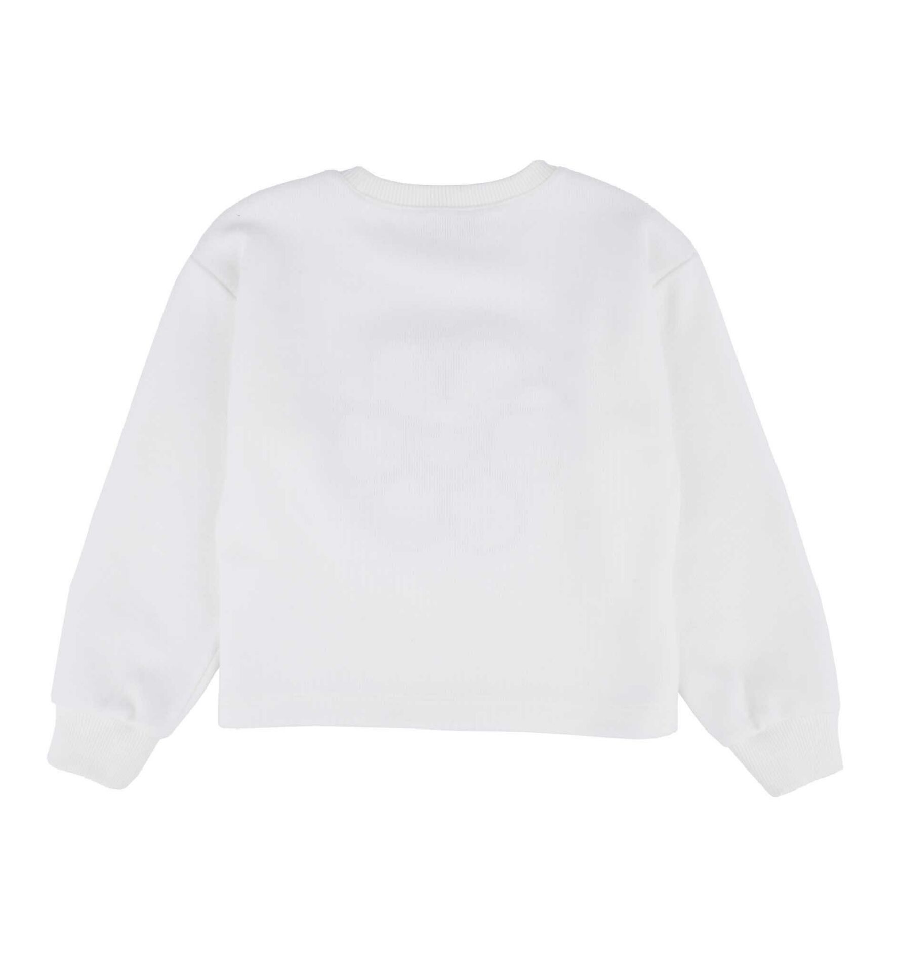 KIZ ÇOCUK PAPATYA İŞLEMELİ  SWEATSHIRT