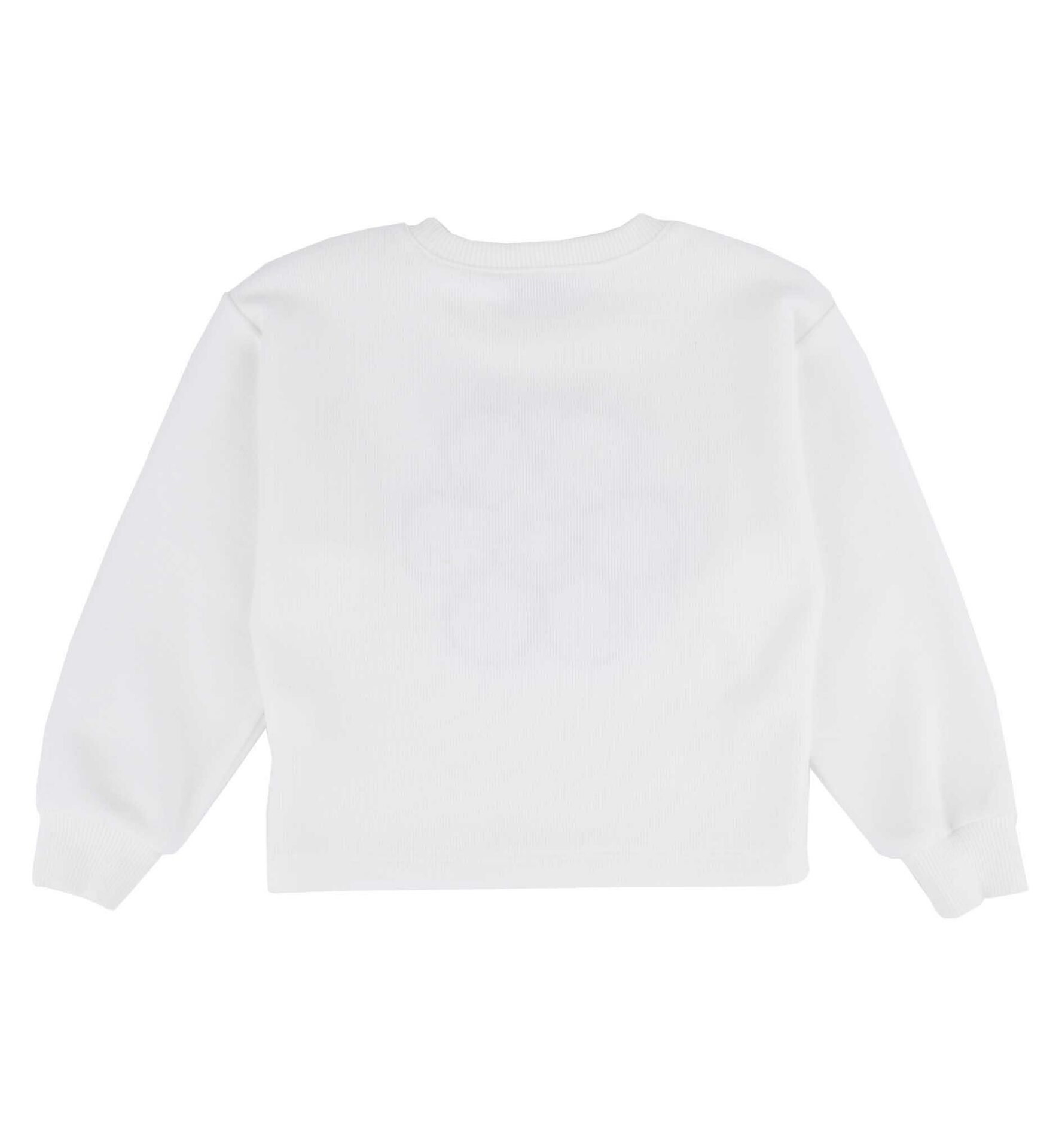 KIZ ÇOCUK PAPATYA İŞLEMELİ  SWEATSHIRT