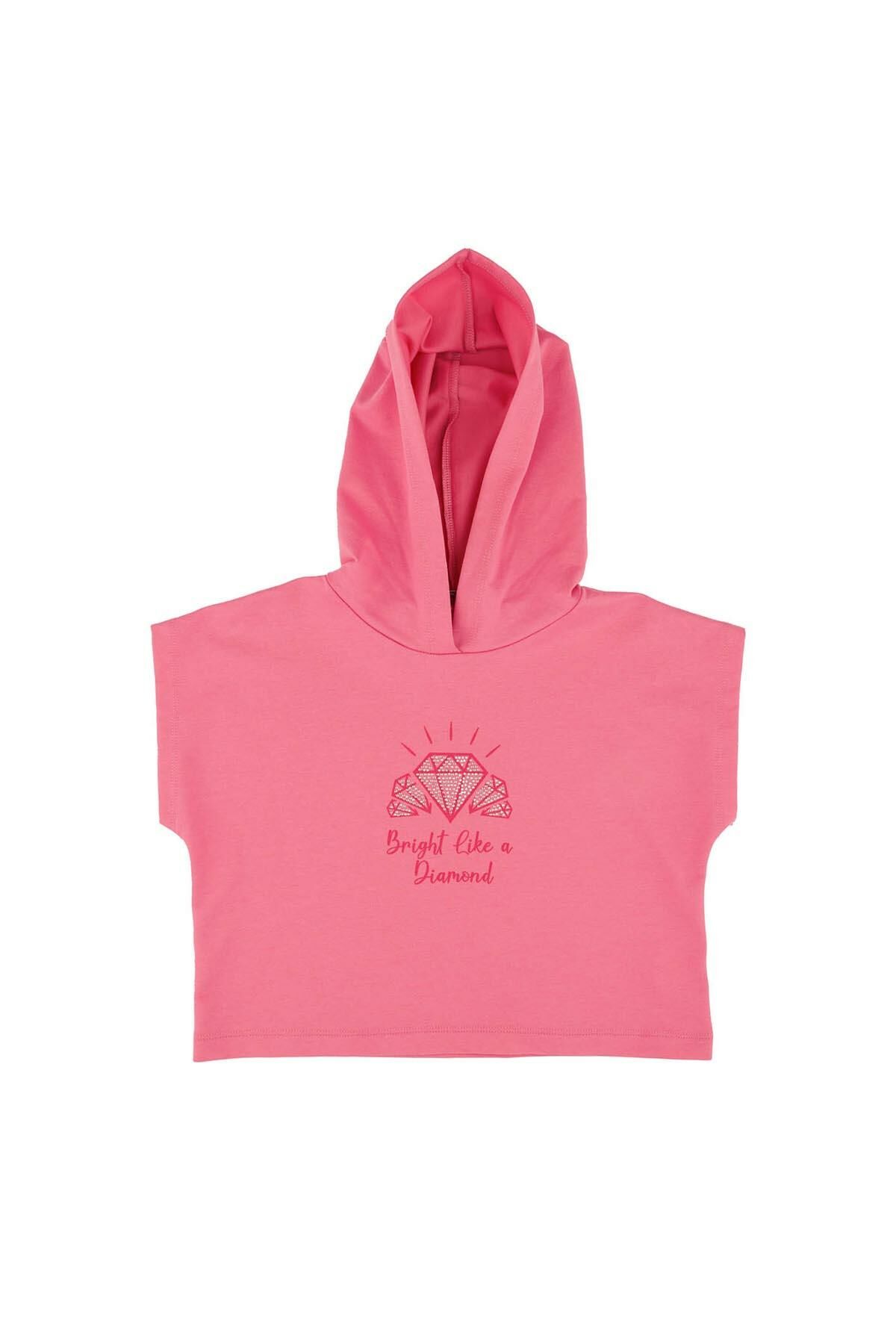 KIZ ÇOCUK KISA KOLLU SWEATSHIRT