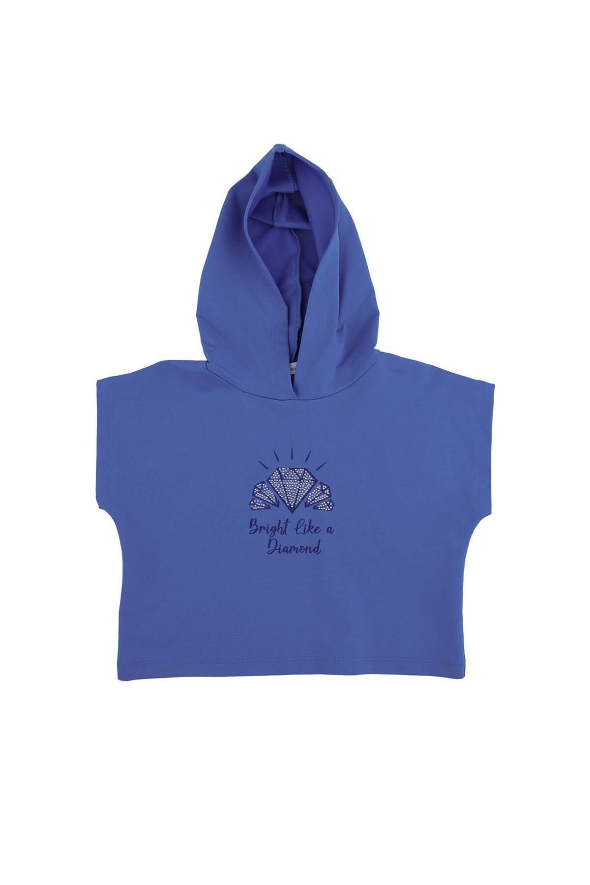 KIZ ÇOCUK KISA KOLLU SWEATSHIRT