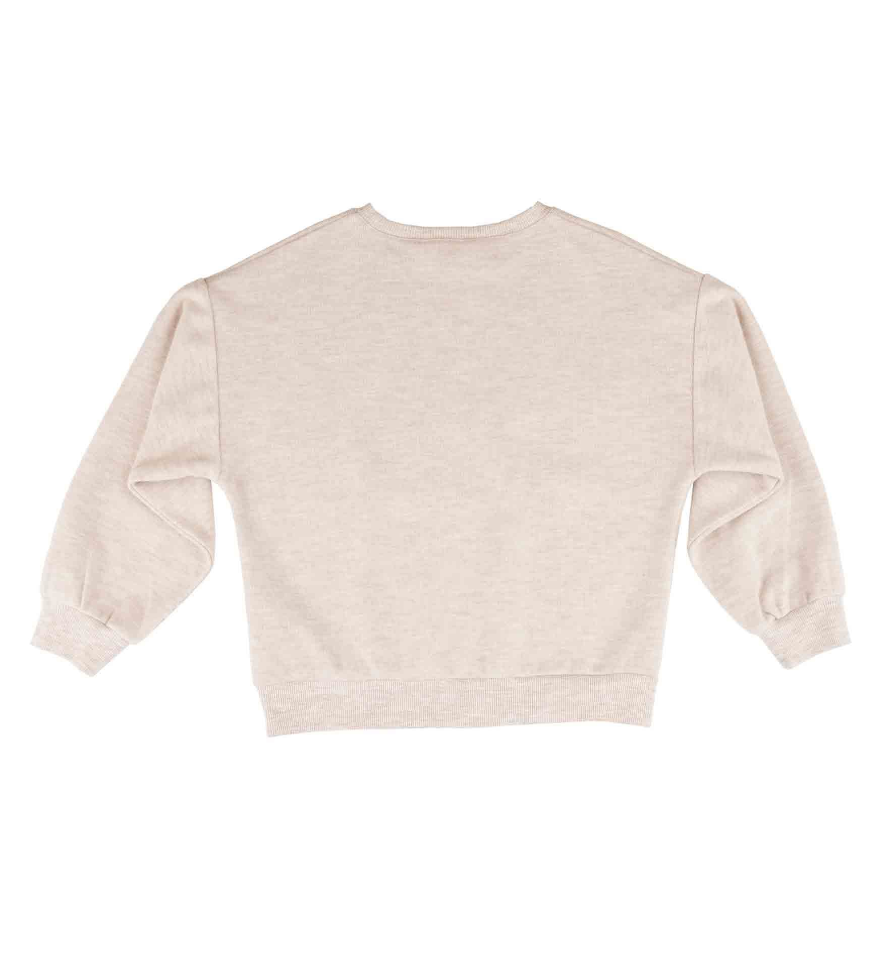 KIZ ÇOCUK PÜSKÜL DETAYLI SWEATSHIRT