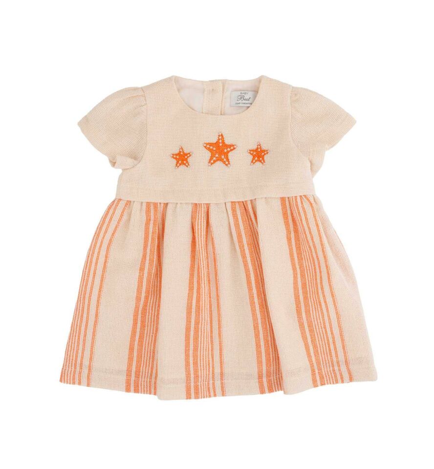 KIZ BEBEK DESENLİ ELBİSE