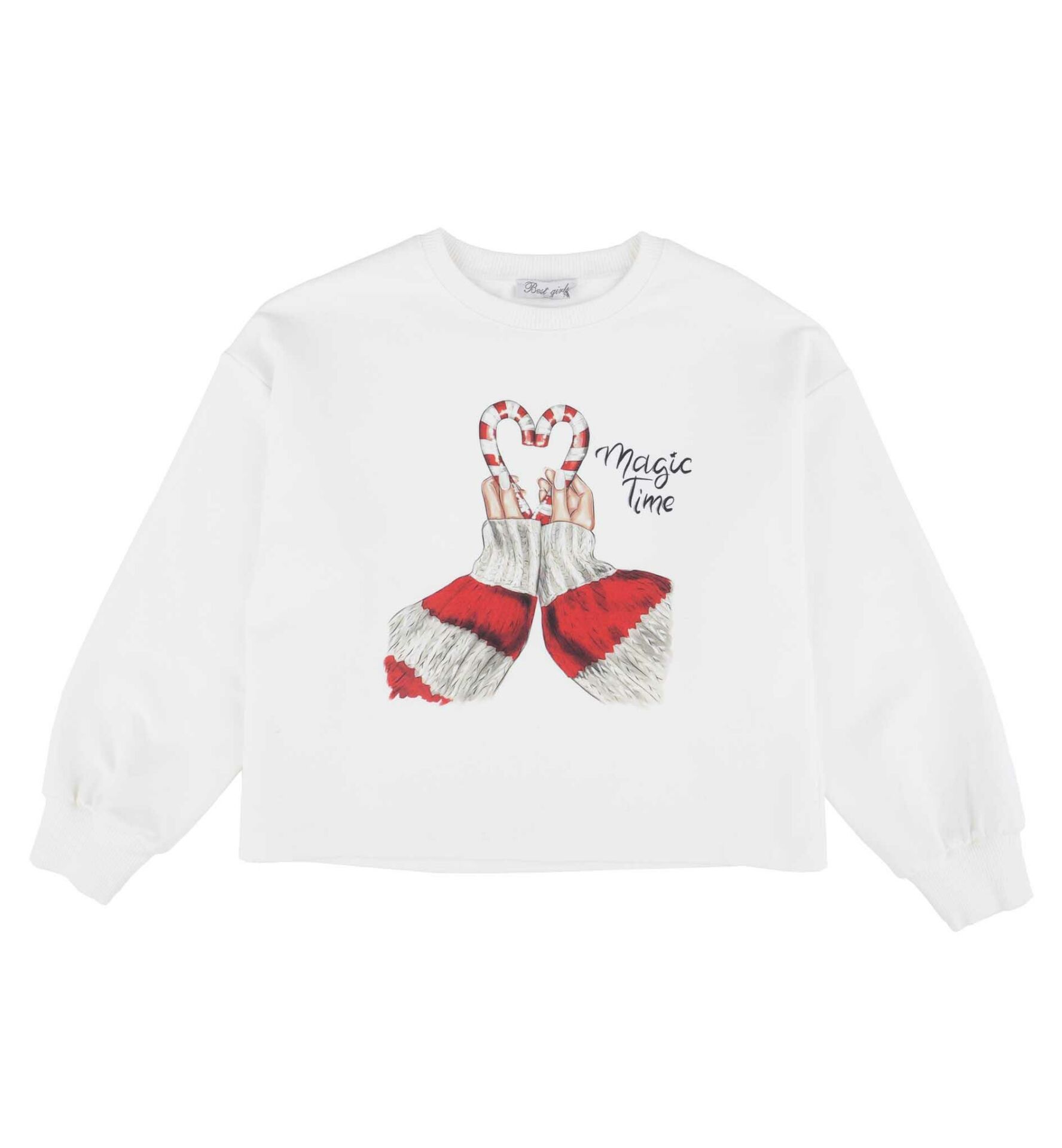 KIZ ÇOCUK BASKILI SWEATSHIRT
