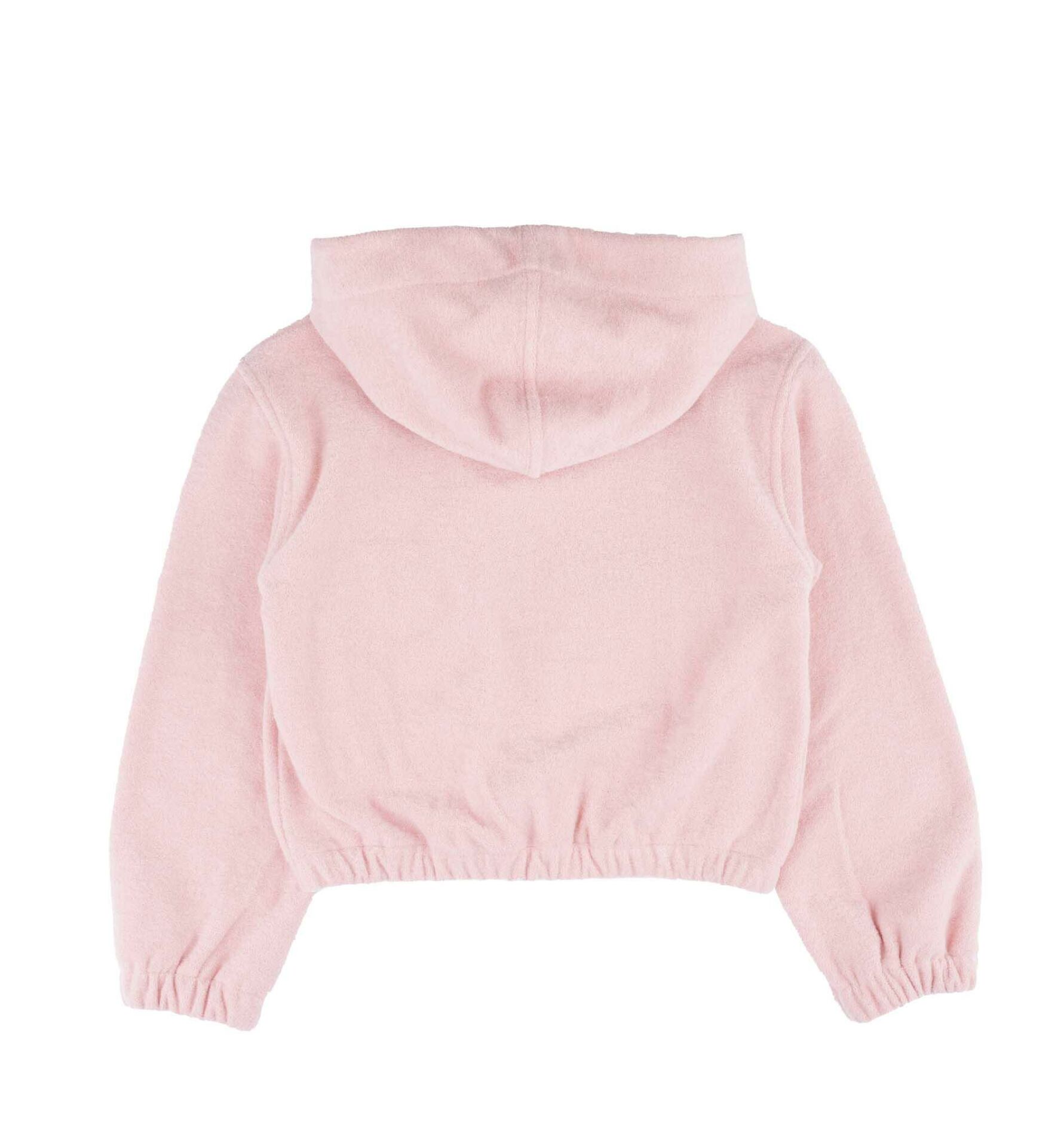 KIZ ÇOCUK KAPÜŞONLU FERMUARLI SWEATSHIRT