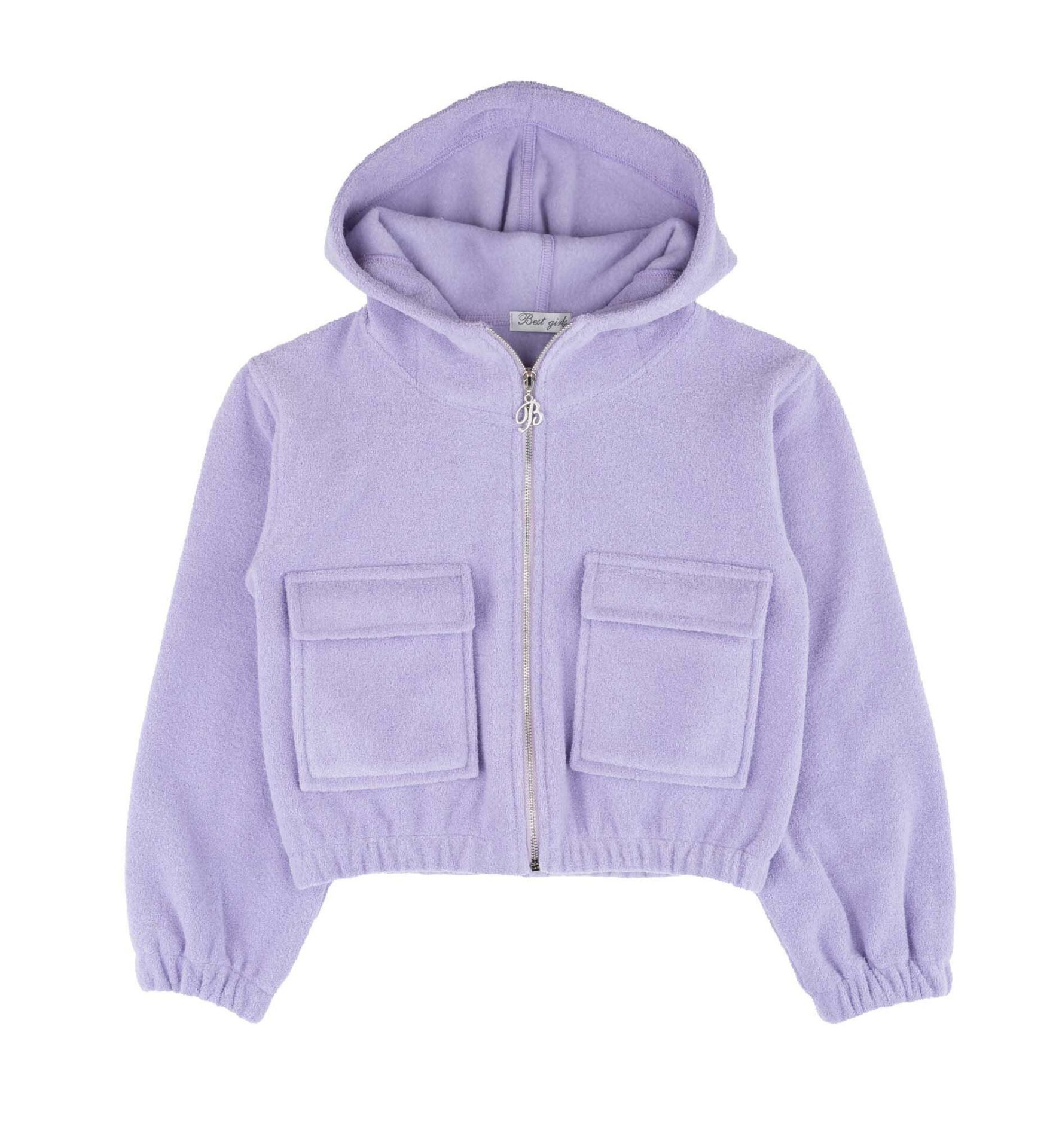 KIZ ÇOCUK KAPÜŞONLU FERMUARLI SWEATSHIRT
