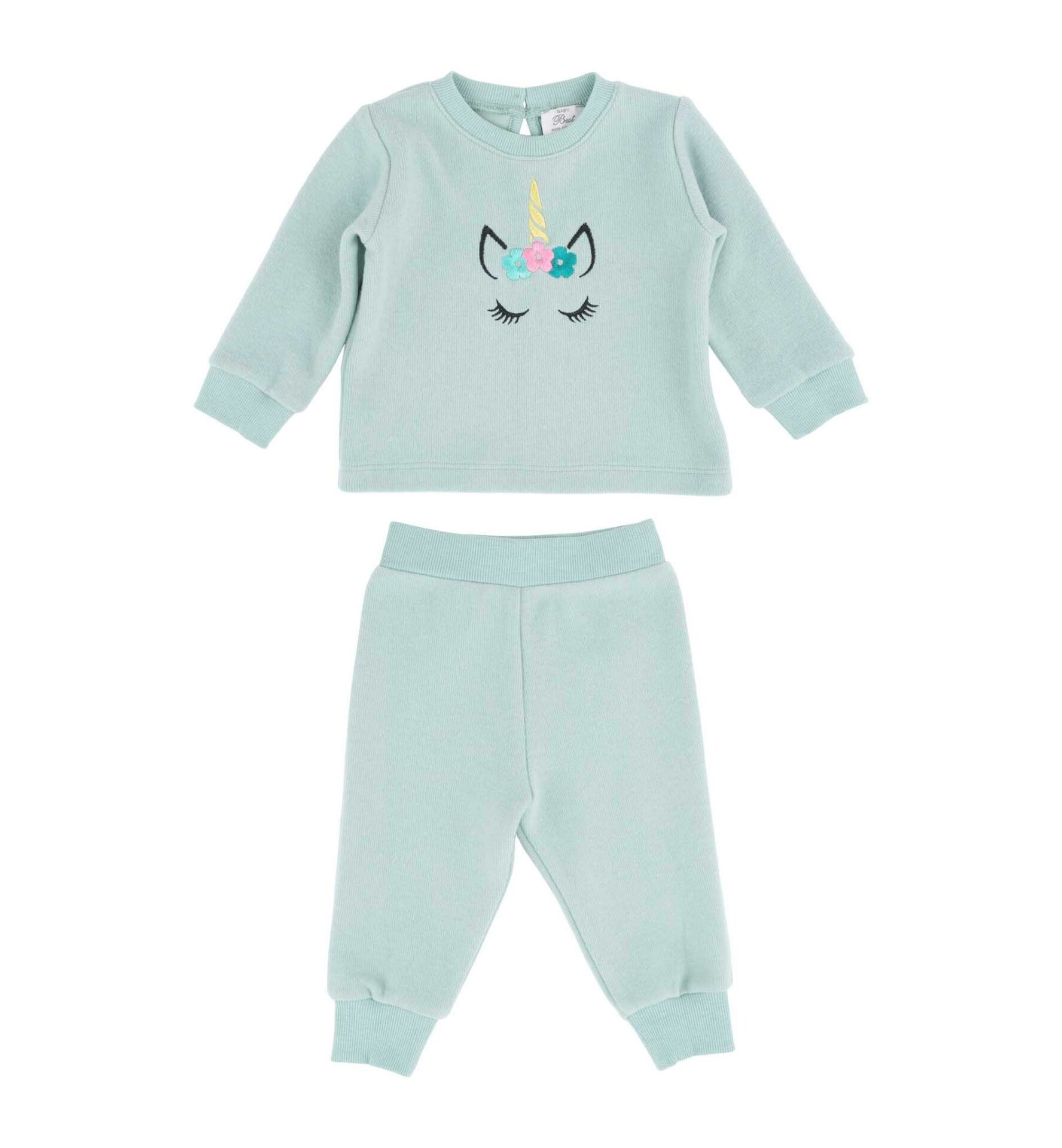 KIZ BEBEK EŞOFMAN TAKIM MİNT - 86
