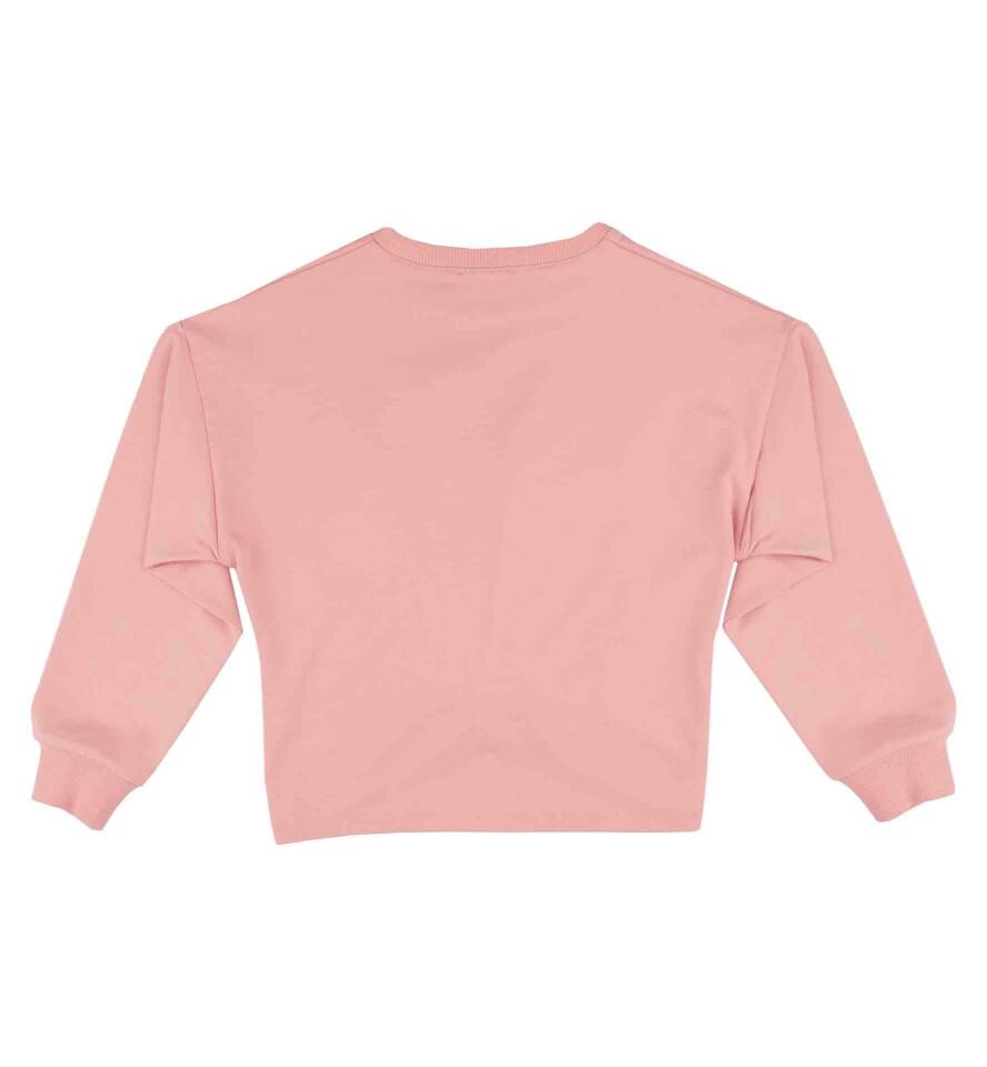KIZ ÇOCUK ASİMETRİK LASTİKLİ SWEATSHIRT