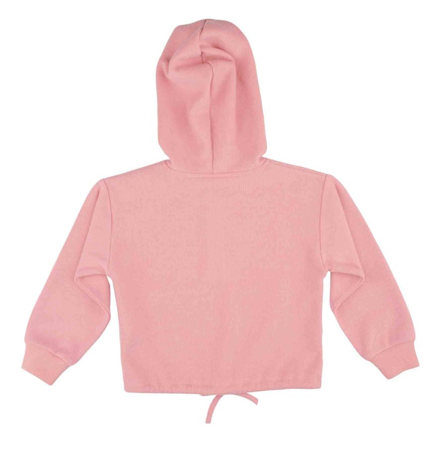 KIZ ÇOCUK ÖNÜ DÜĞMELİ SWEATSHIRT