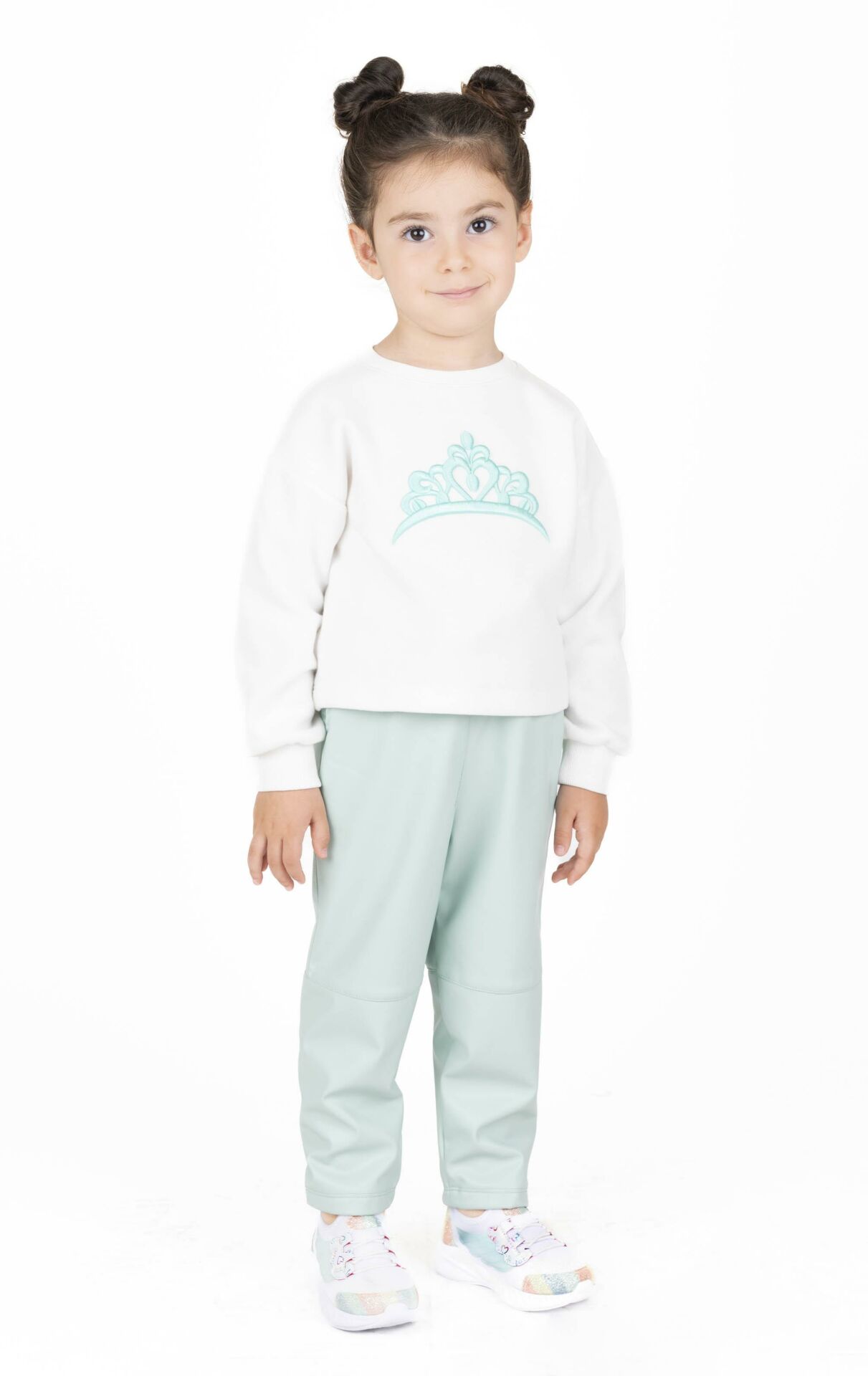 KIZ ÇOCUK İŞLEMELİ SWEATSHIRT