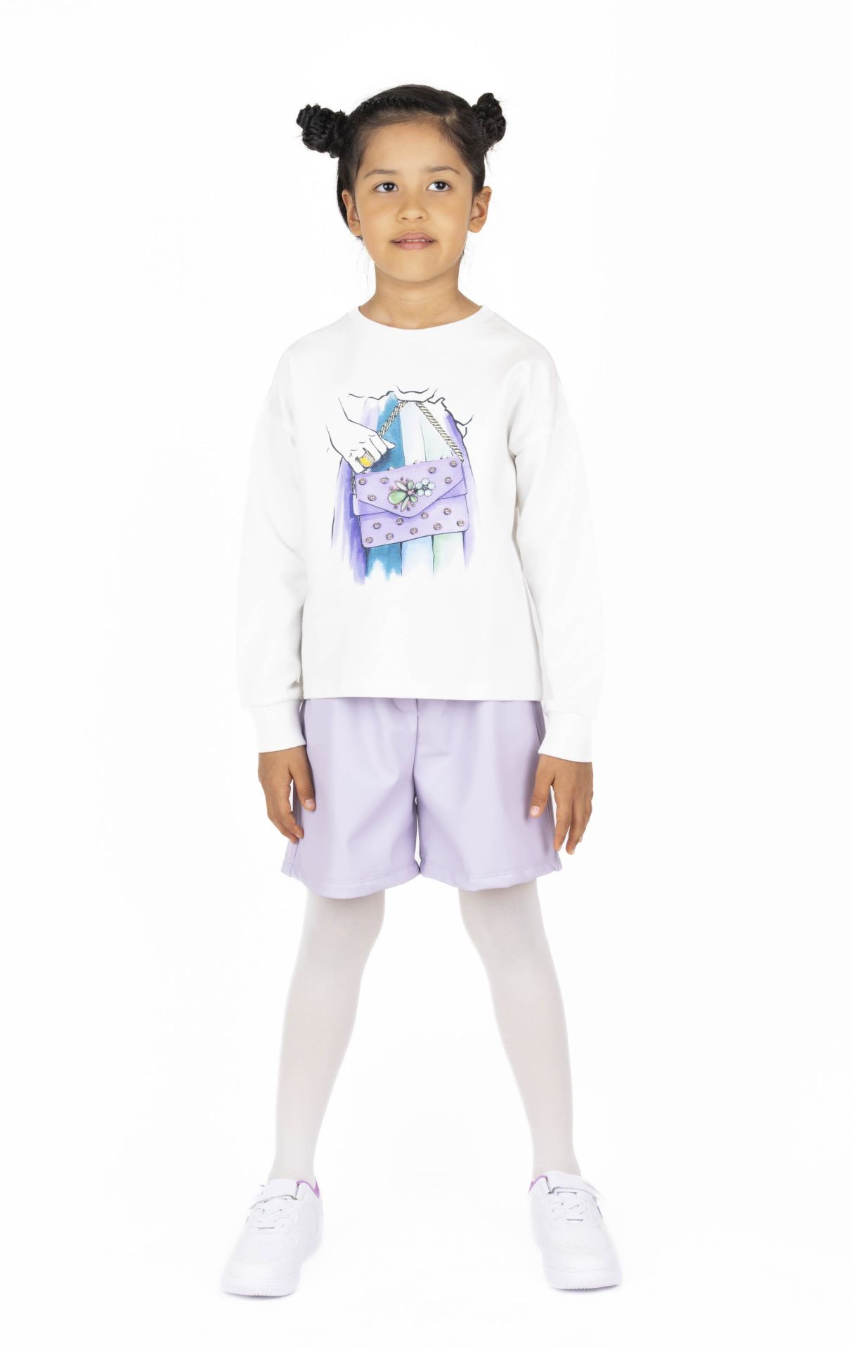 KIZ ÇOCUK BASKILI SWEATSHIRT