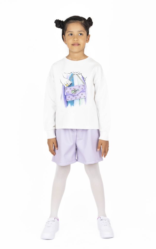 KIZ ÇOCUK BASKILI SWEATSHIRT