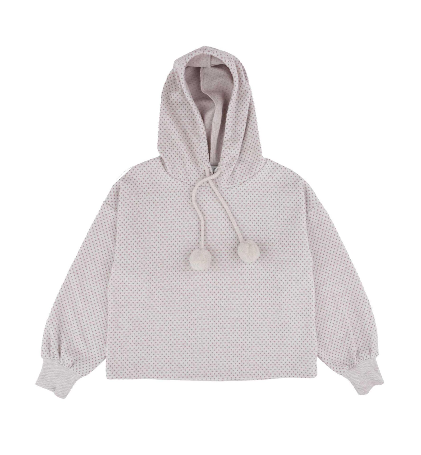 KIZ ÇOCUK PONPON İPLİ SWEATSHIRT
