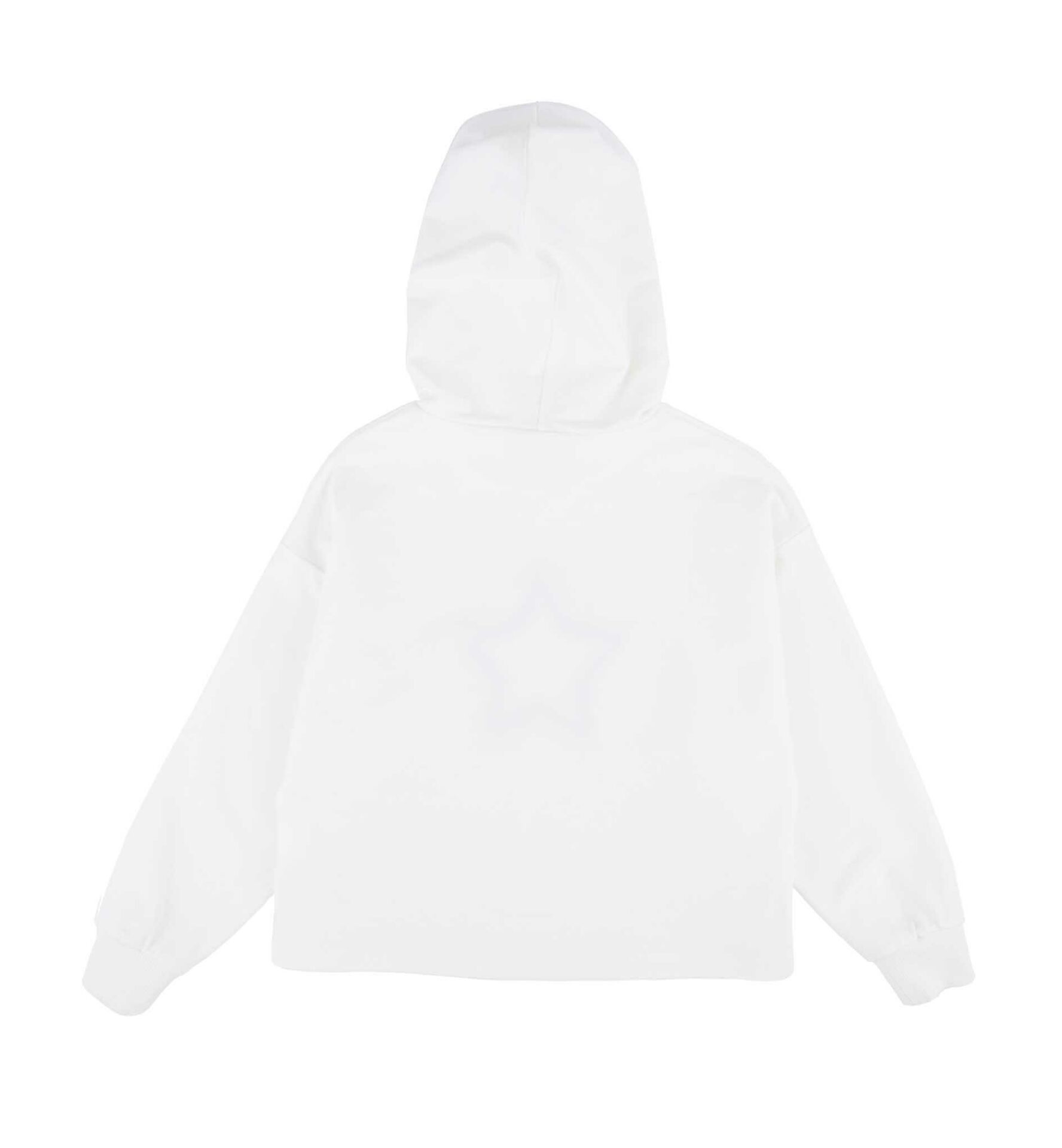 KIZ ÇOCUK KAPÜŞONLU YILDIZLI SWEATSHIRT