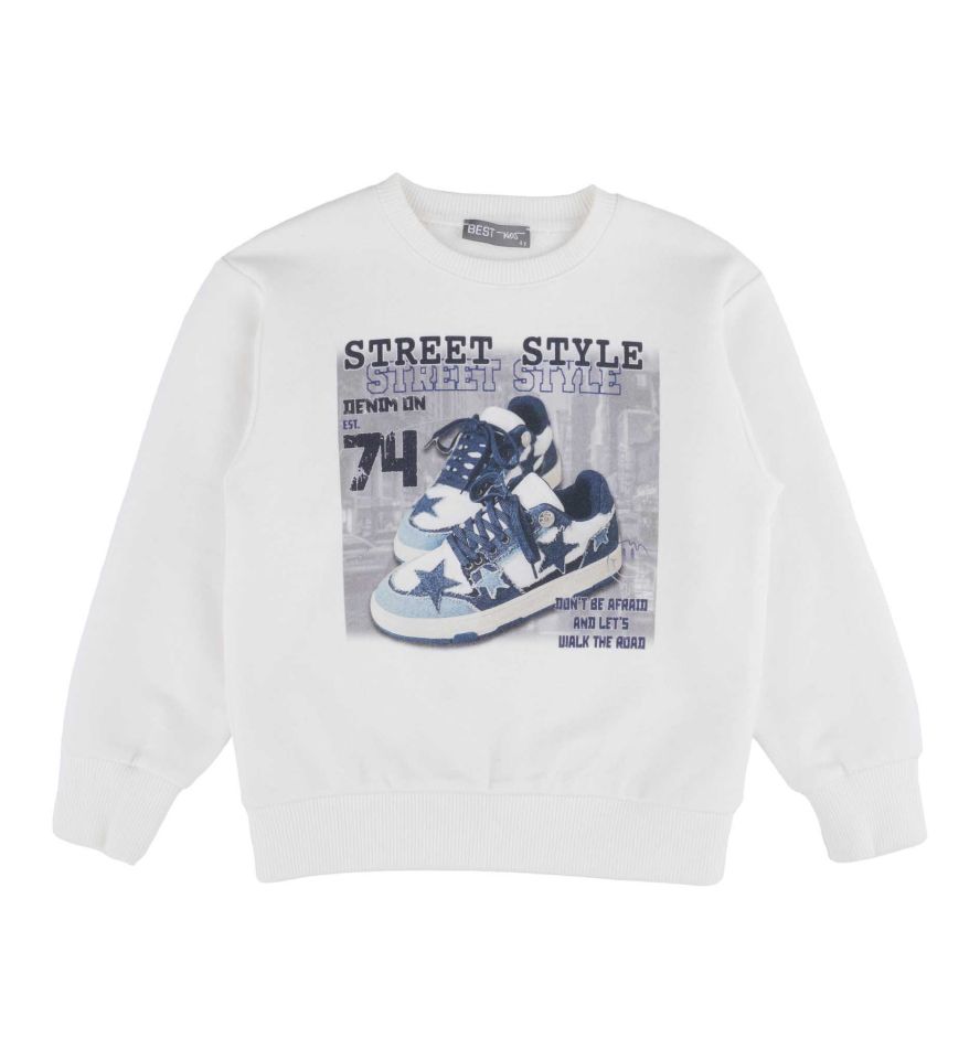 ERKEK ÇOCUK BASKILI SWEATSHIRT
