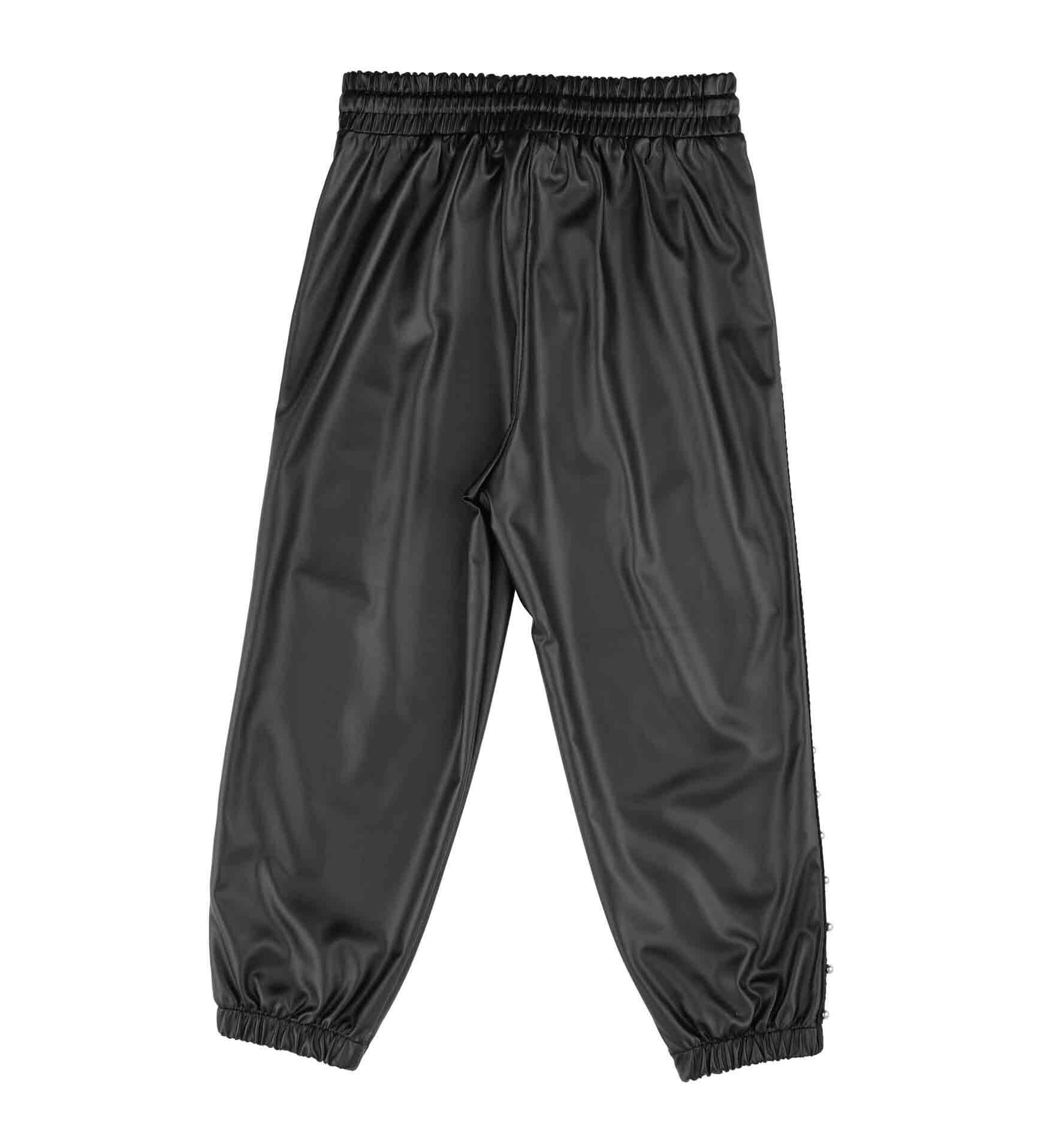 KIZ ÇOCUK DERİ JOGGER PANTOLON