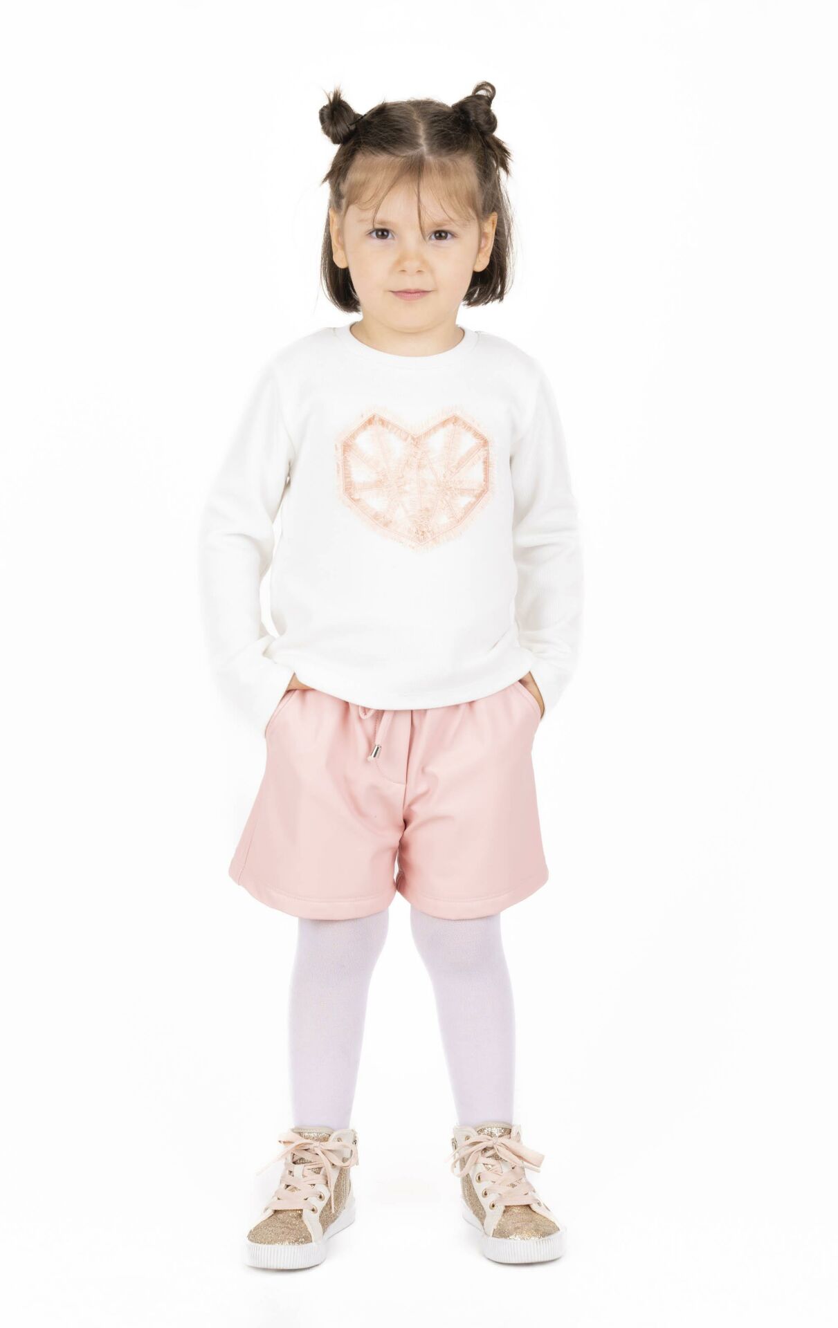 KIZ ÇOCUK İŞLEMELİ SWEATSHIRT