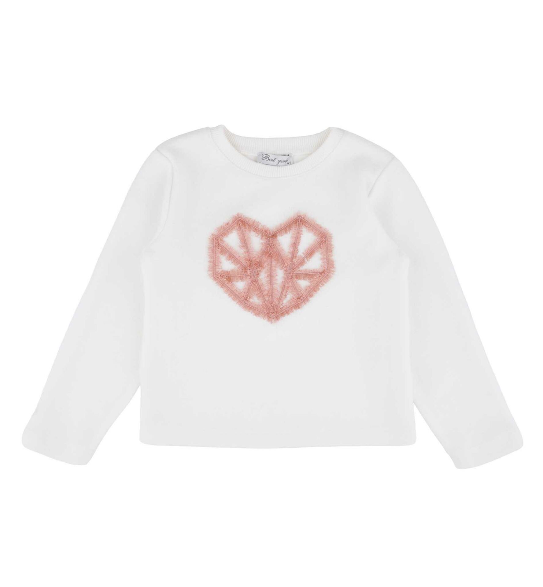 KIZ ÇOCUK İŞLEMELİ SWEATSHIRT