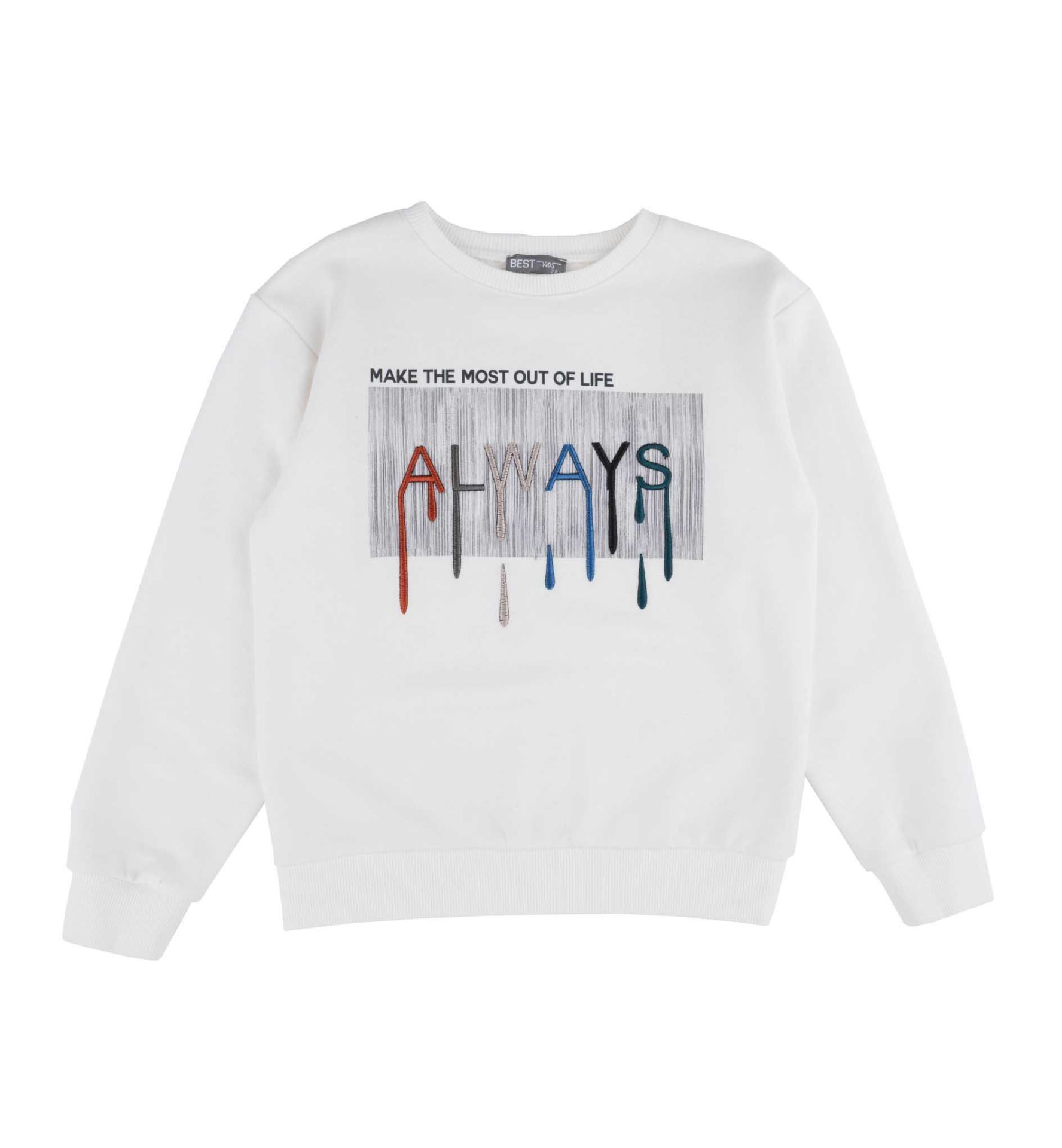 ERKEK ÇOCUK BASKILI SWEATSHIRT