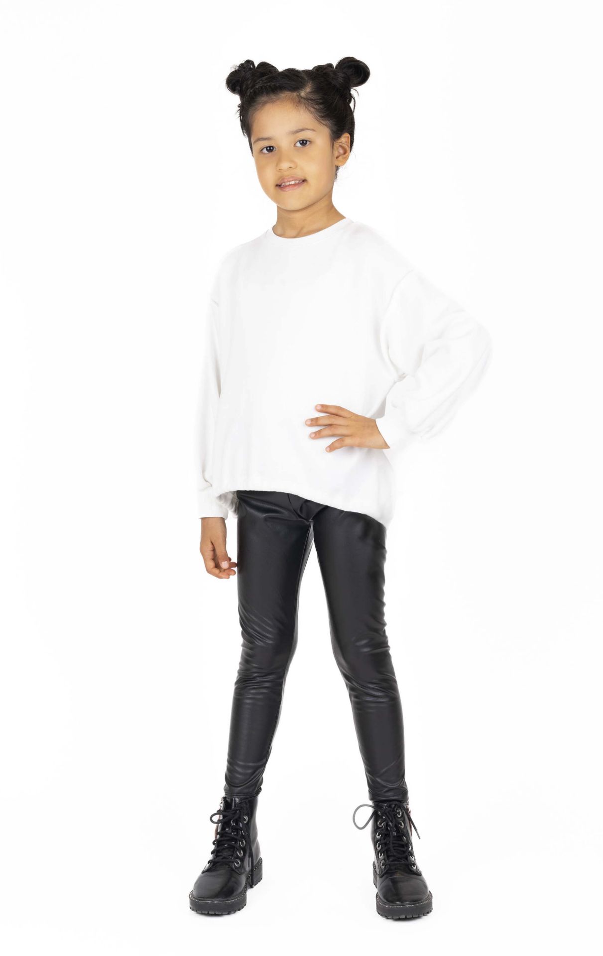 KIZ ÇOCUK BEL BÜZGÜLÜ SWEATSHIRT