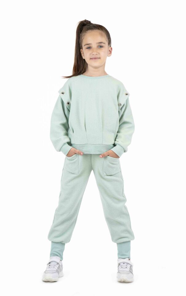 KIZ ÇOCUK YUMUŞAK DOKULU JOGGER PANTOLON