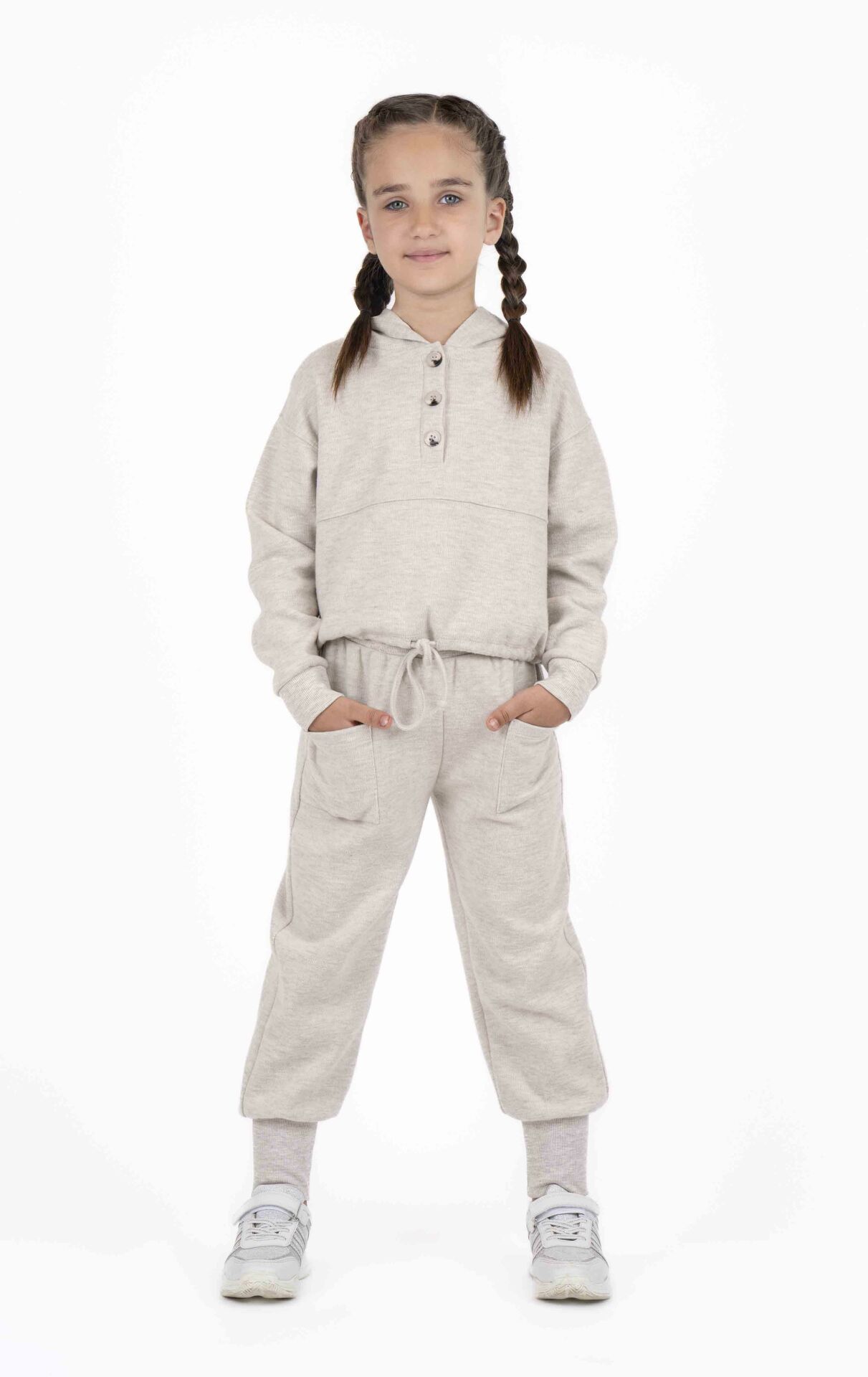 KIZ ÇOCUK YUMUŞAK DOKULU JOGGER PANTOLON
