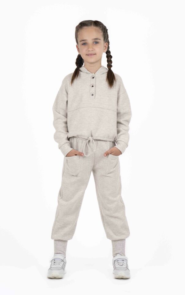 KIZ ÇOCUK YUMUŞAK DOKULU JOGGER PANTOLON