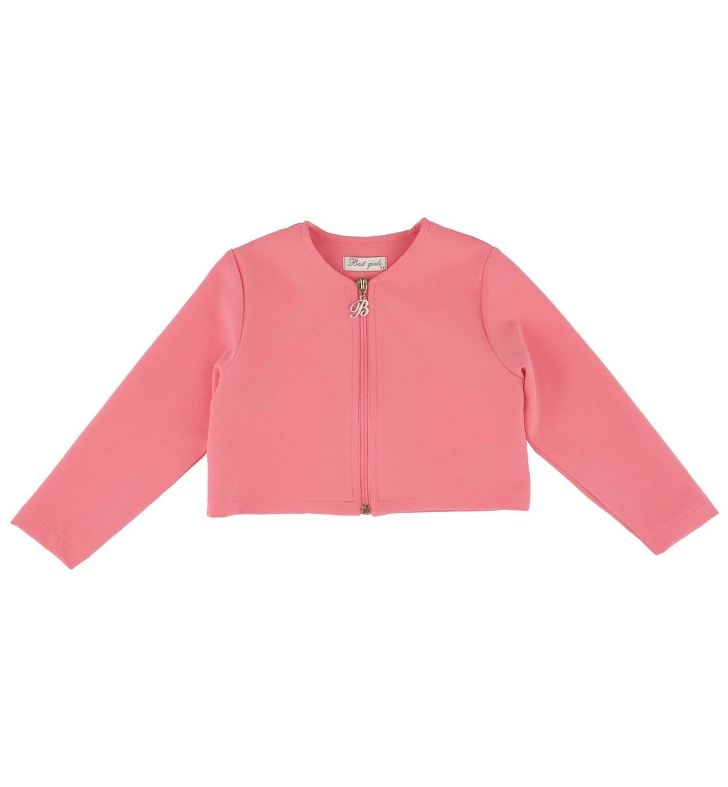 KIZ ÇOCUK FERMUARLI CROP CEKET