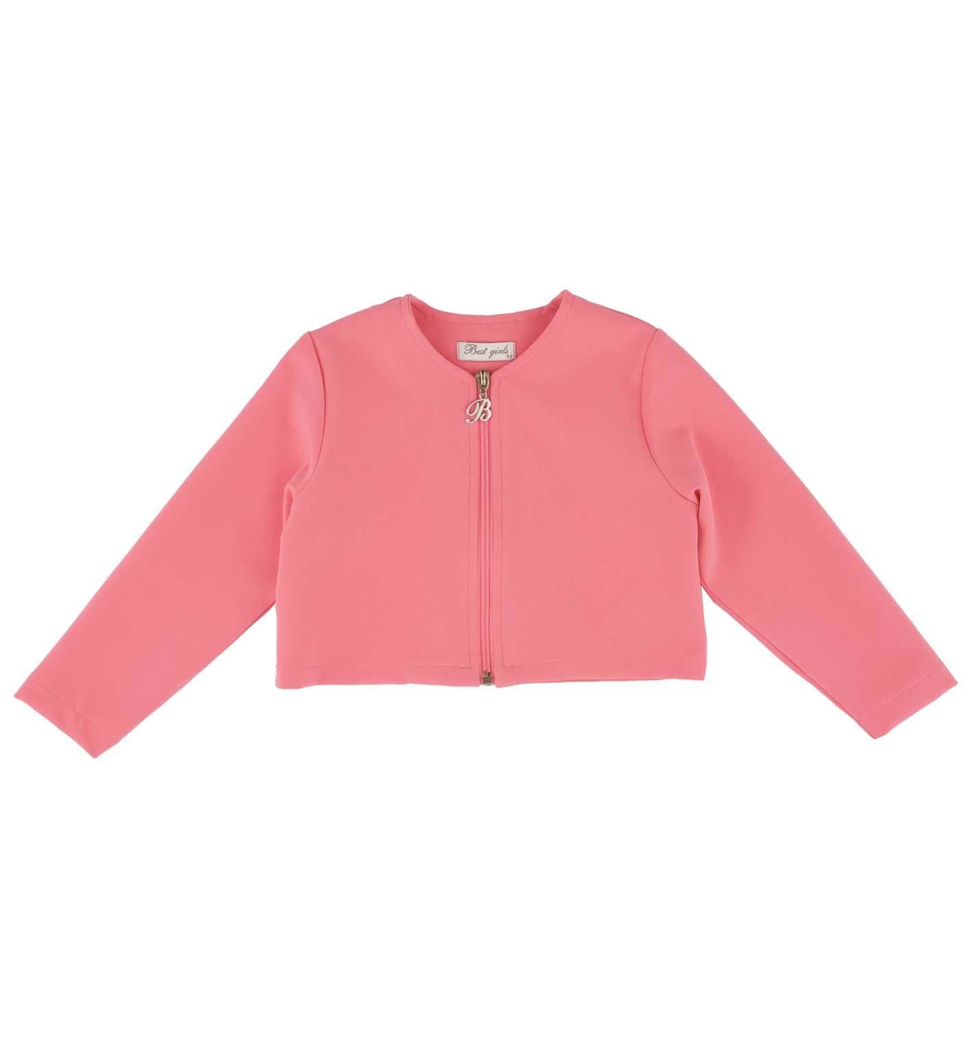 KIZ ÇOCUK FERMUARLI CROP CEKET
