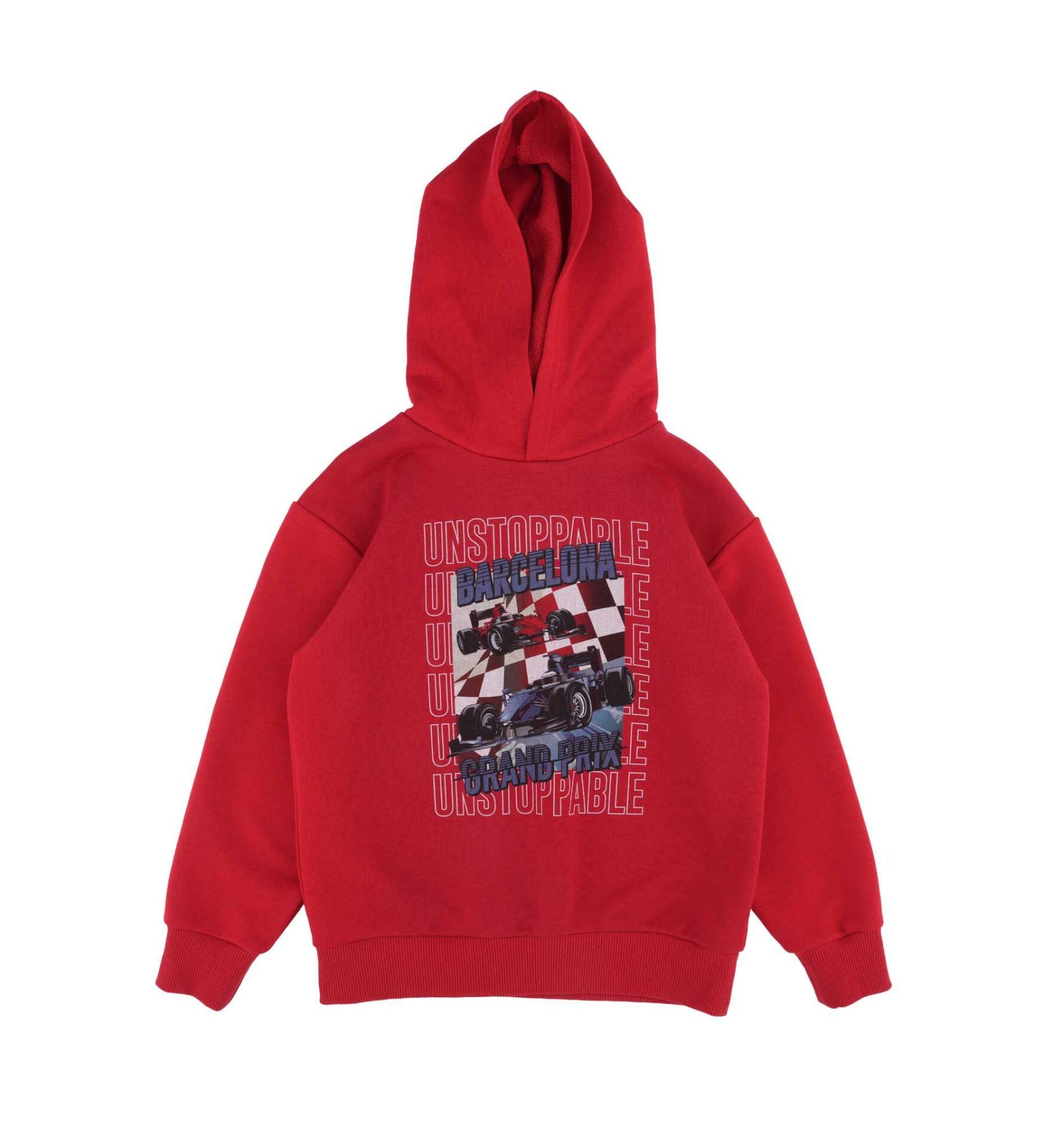 ERKEK ÇOCUK KAPÜŞONLU BASKILI SWEATSHIRT