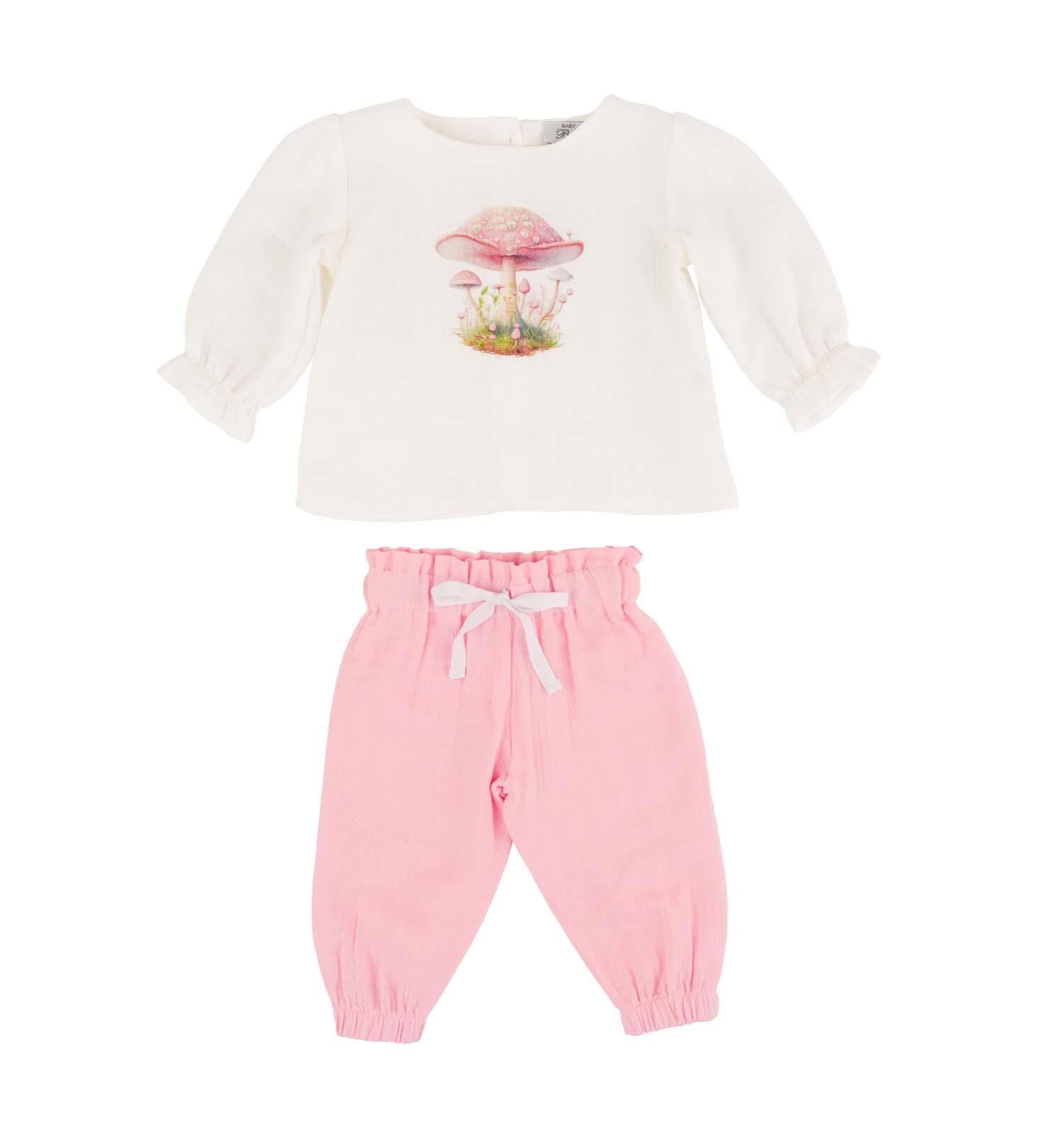 KIZ BEBEK 2'Lİ PANTOLON-BLUZ TAKIM
